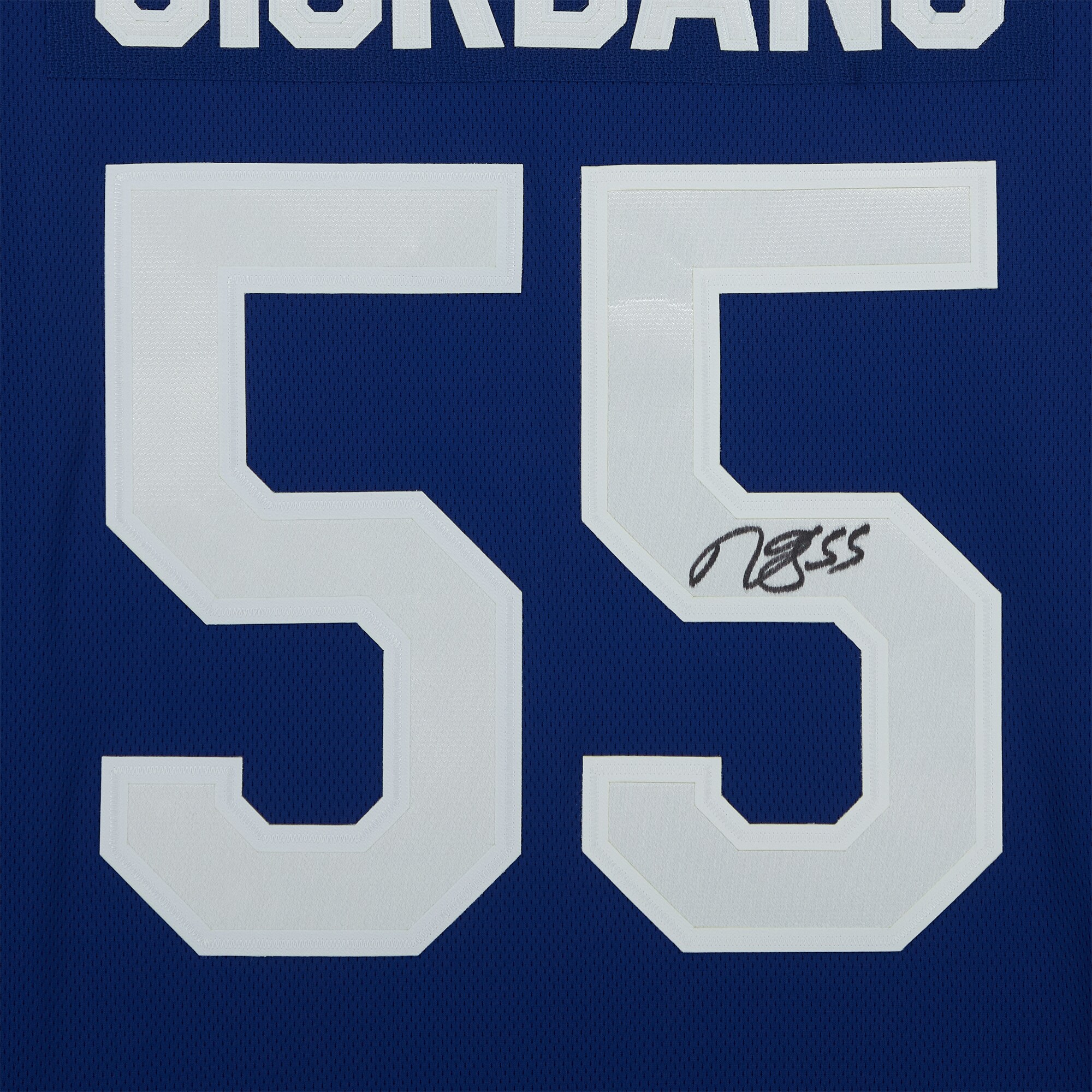 Mark Giordano Toronto Maple Leafs Fanatics Authentic Autographed Blue Fanatics Breakaway Jersey
