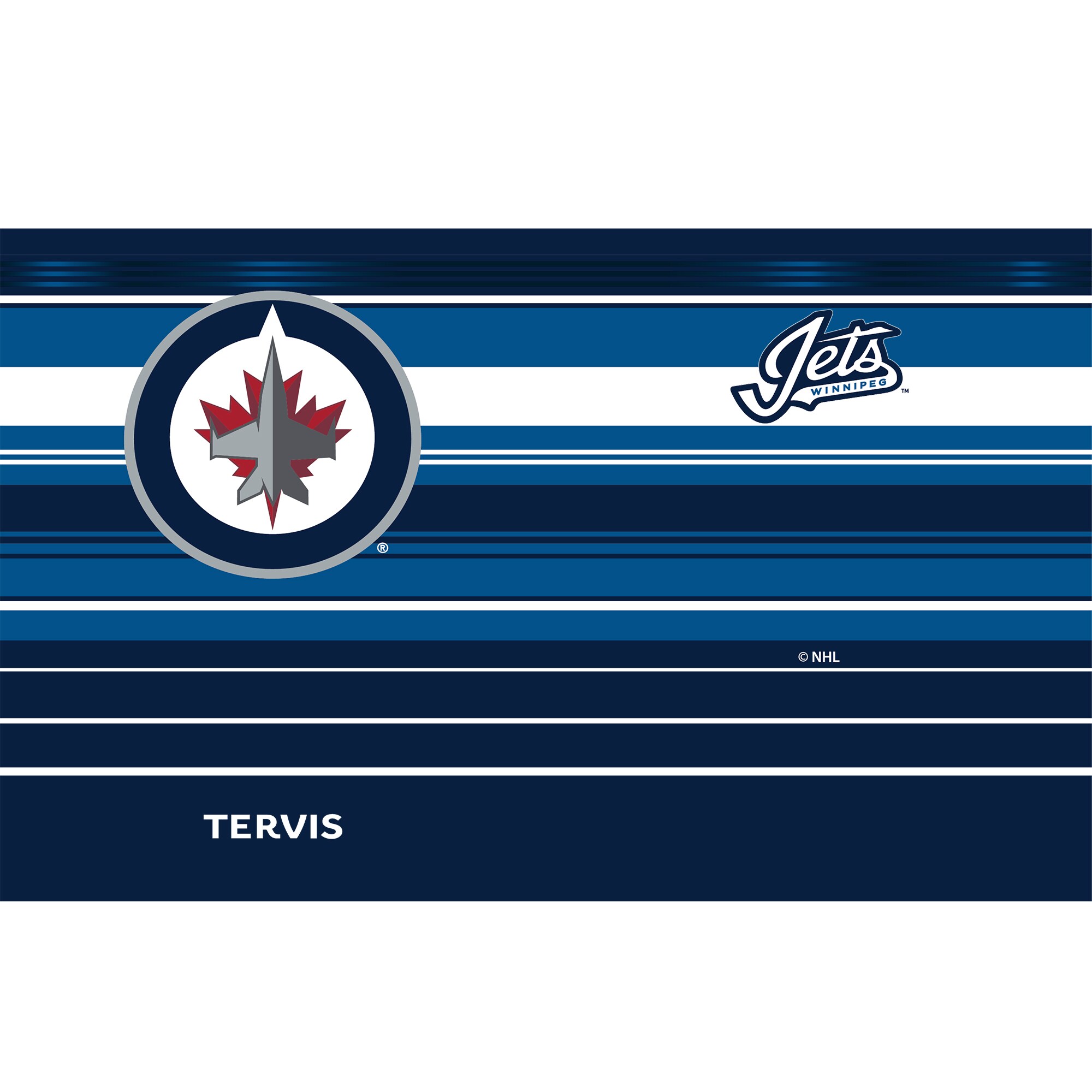 Winnipeg Jets Tervis 20oz. Hype Stripes Stainless Steel Tumbler