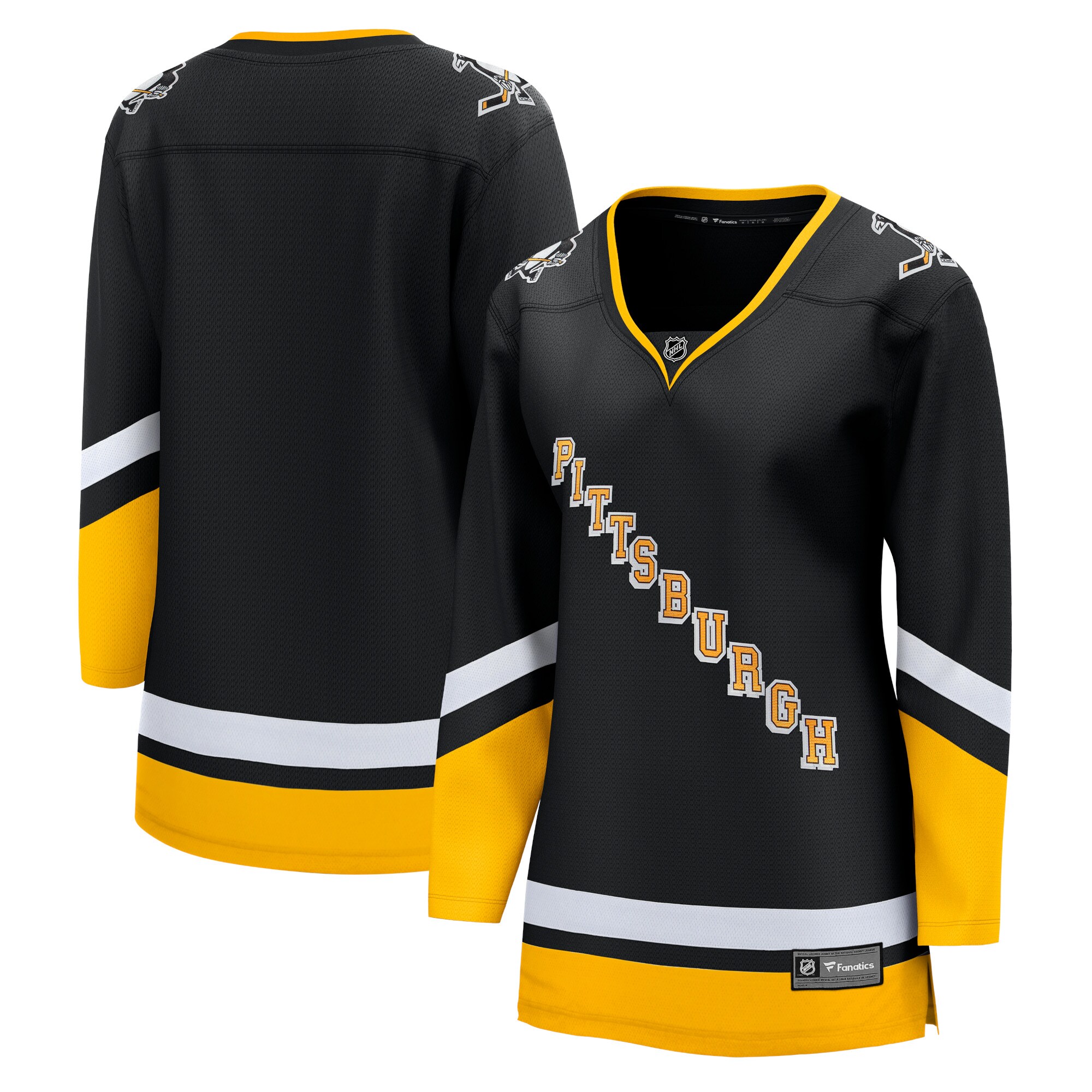 Women's Pittsburgh Penguins Fanatics Black Alternate  Breakaway Jersey