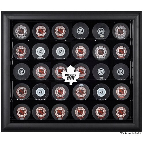 Toronto Maple Leafs (1970-2016) Fanatics Authentic 30-Puck Black Display Case