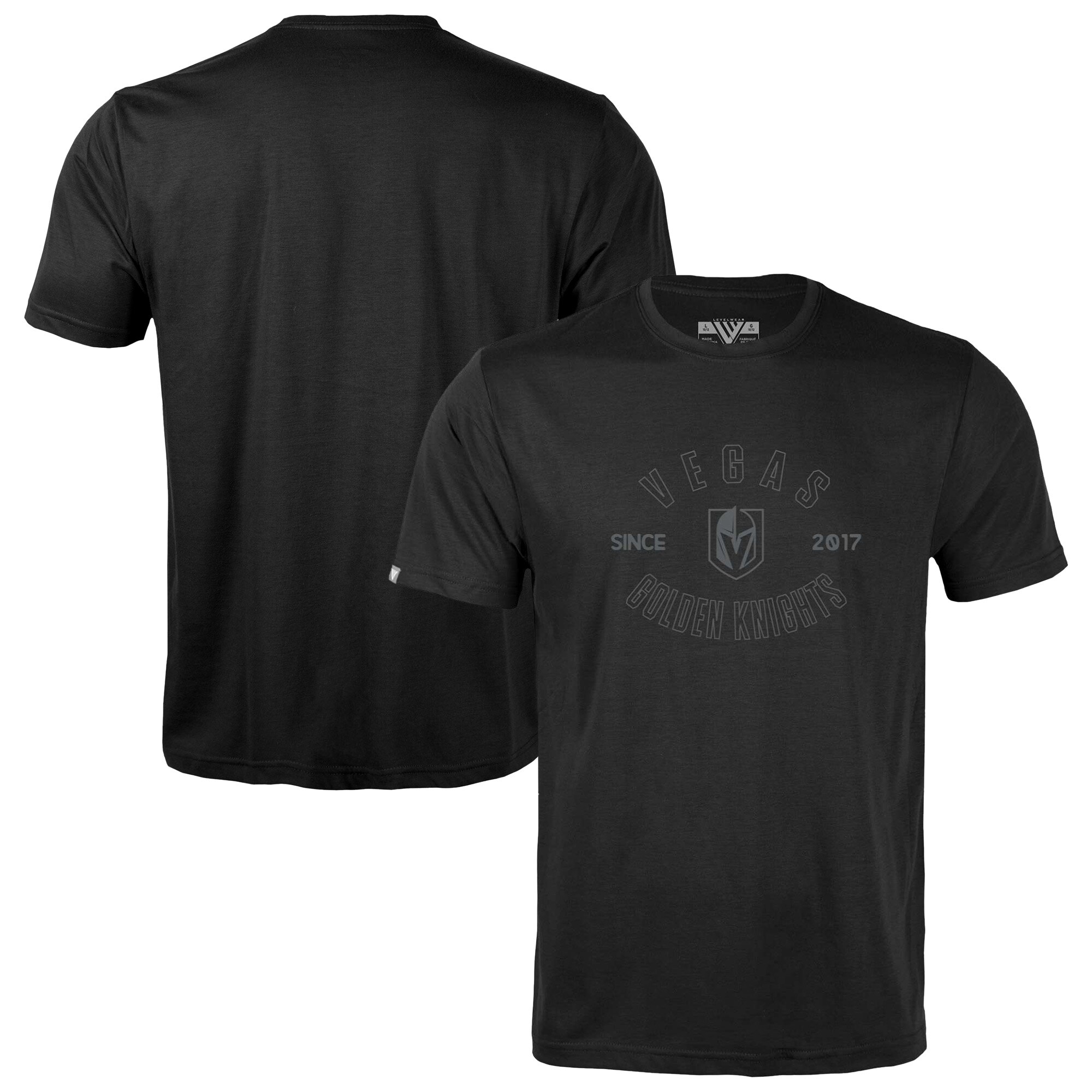 Youth Vegas Golden Knights  Levelwear Black Little Richmond Abyssal T-Shirt