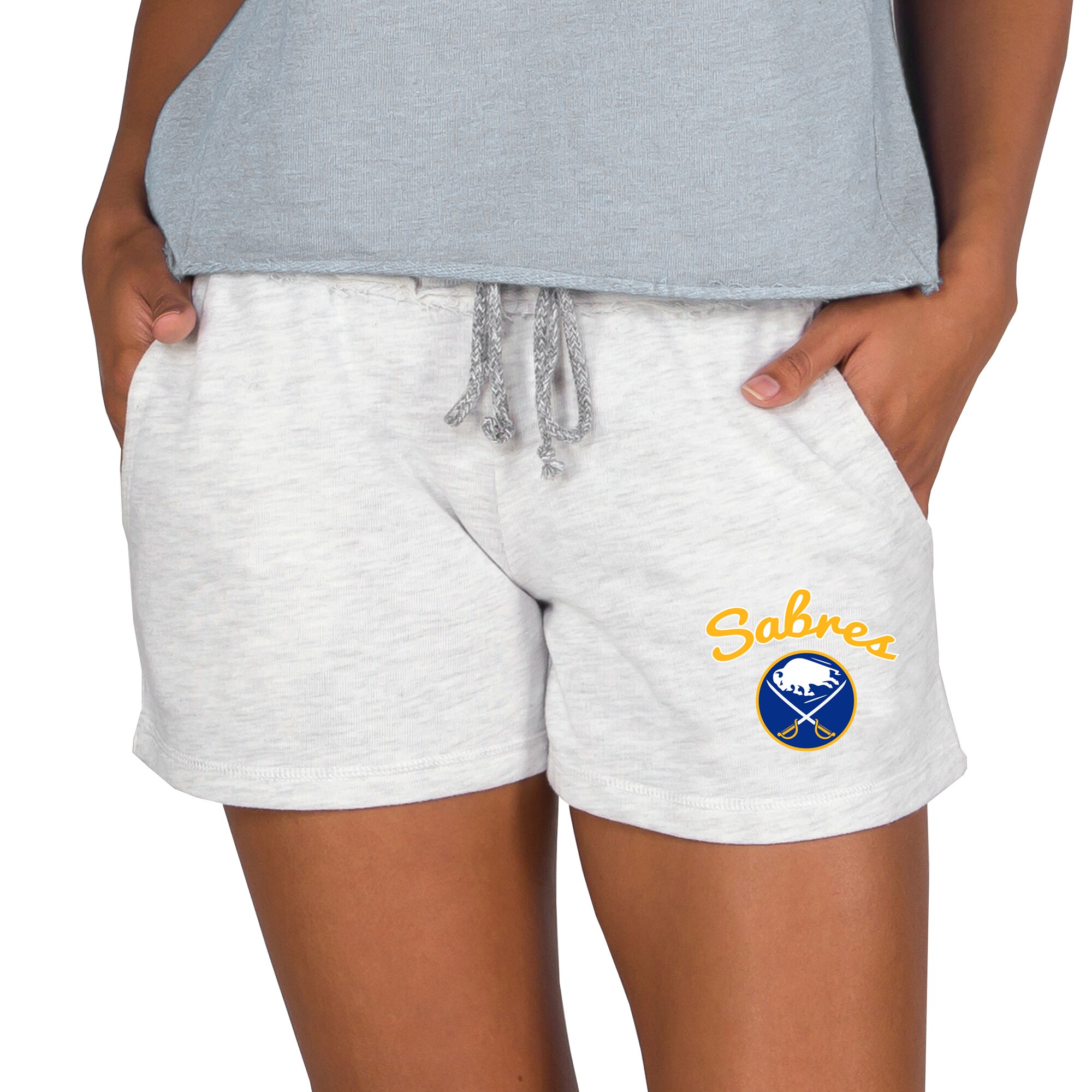 Women's Buffalo Sabres Concepts Sport Oatmeal Mainstream Terry Lounge Shorts