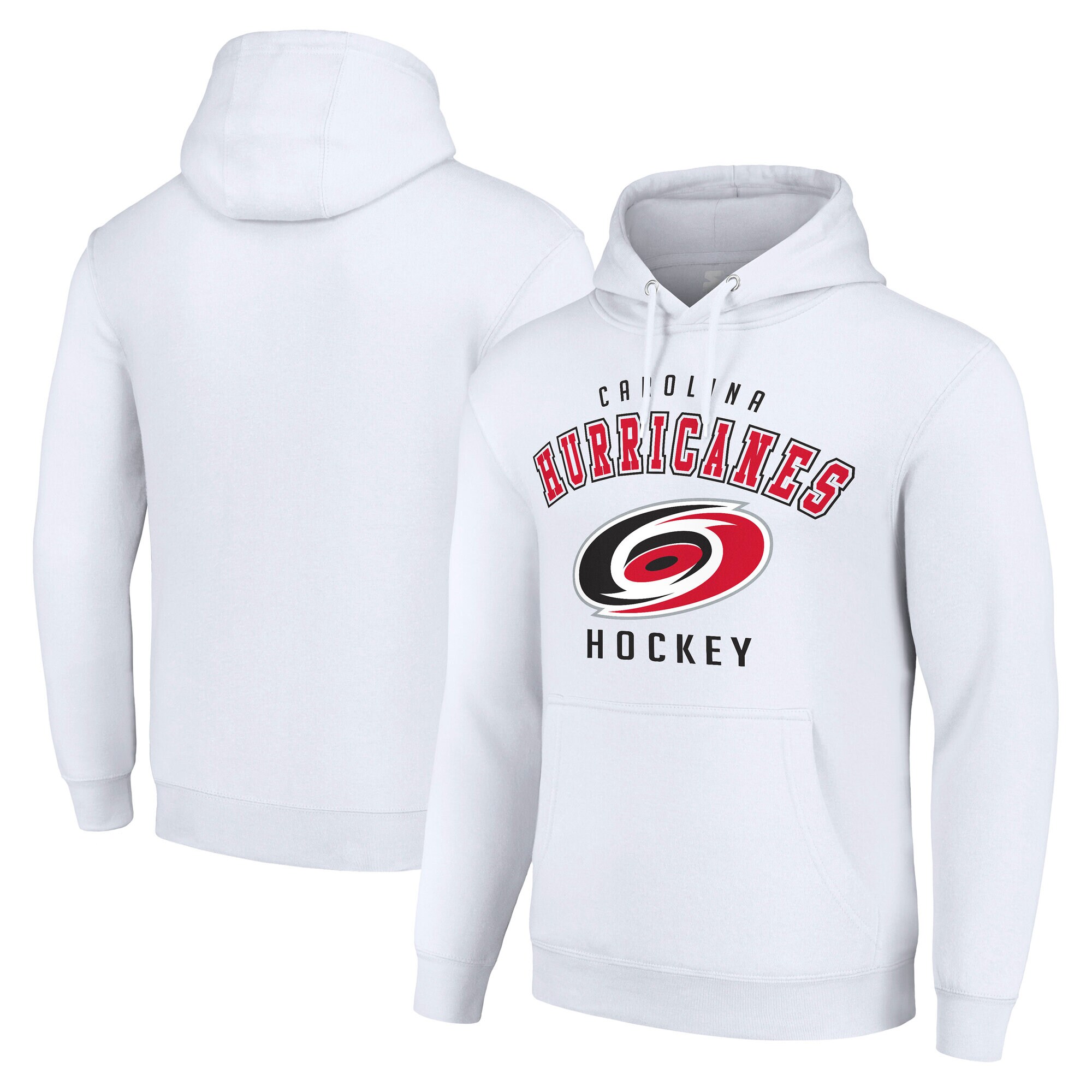 Men's Carolina Hurricanes Starter White  Logo Pullover Hoodie