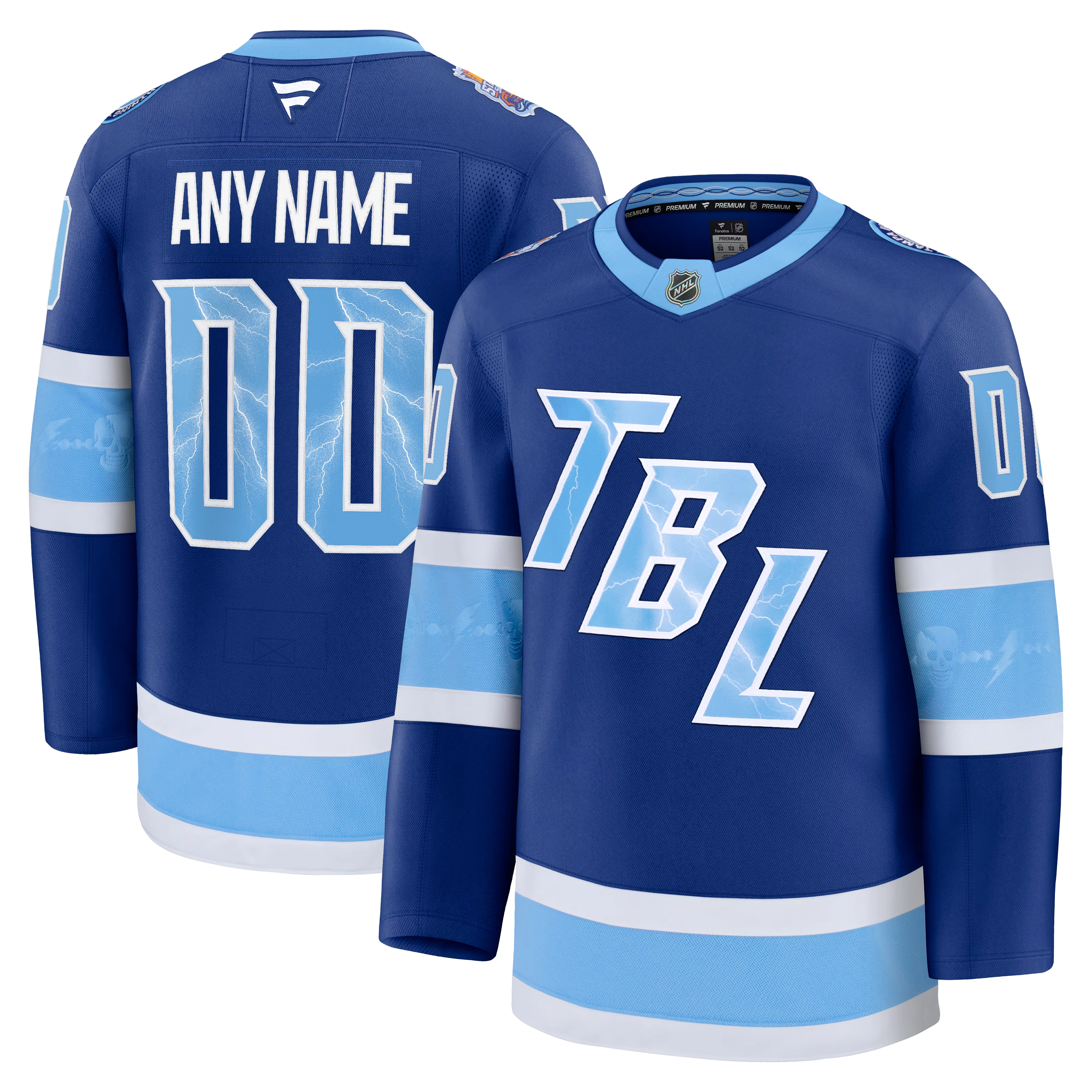 Men's Tampa Bay Lightning  Fanatics Blue 2026 NHL Stadium Series Premium Custom Jersey