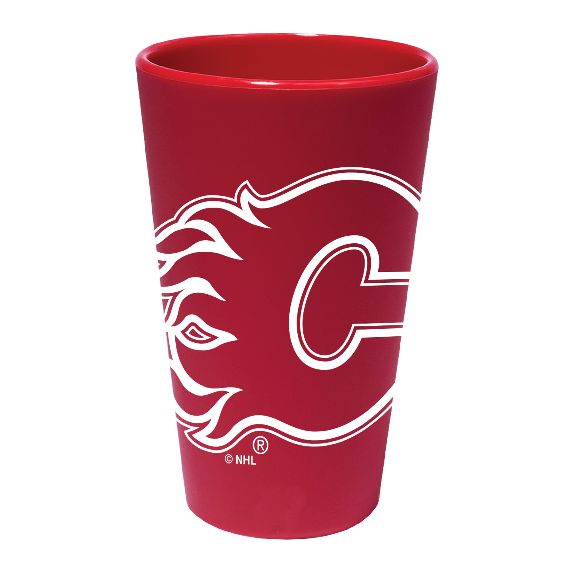 Calgary Flames WinCraft 16oz. Team Color Silicone Pint Glass