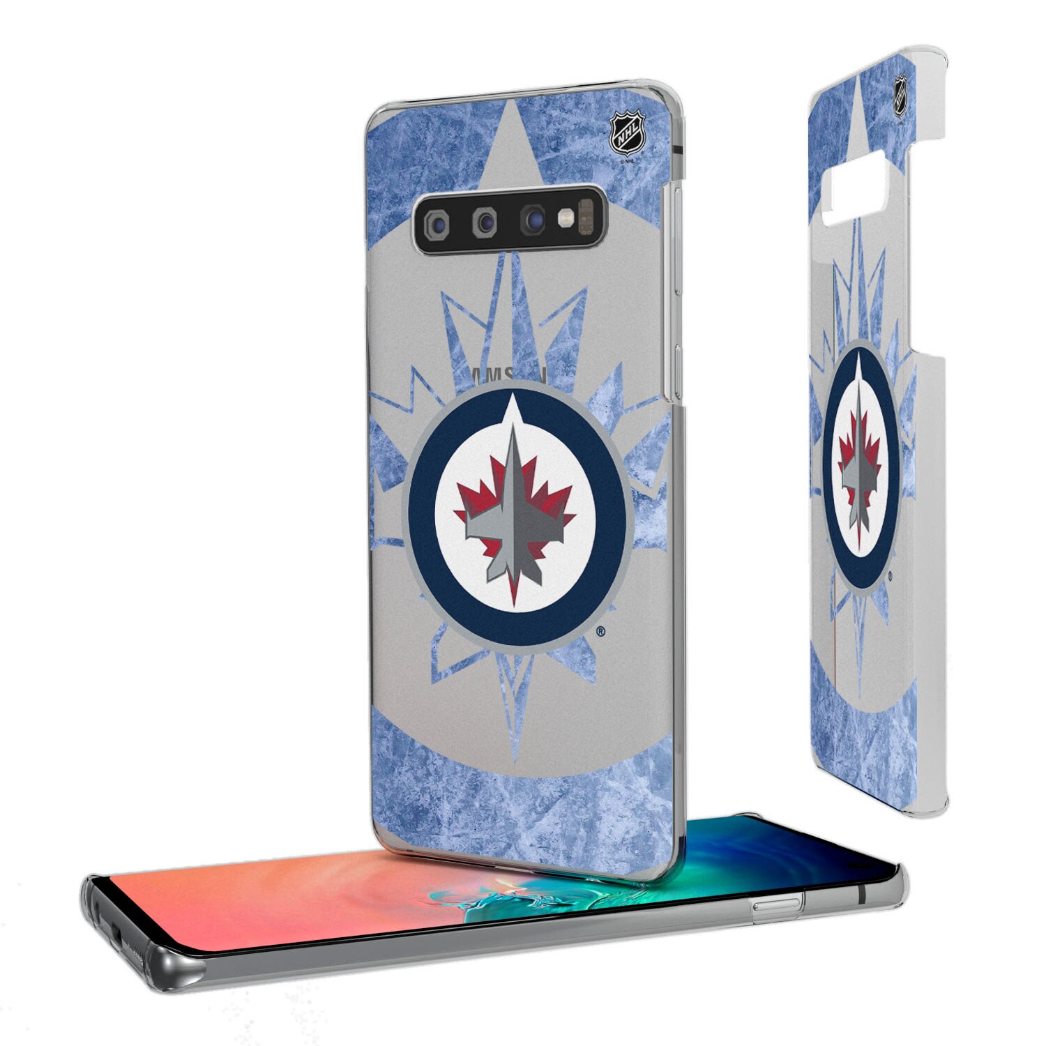 Winnipeg Jets Galaxy Clear Ice Case