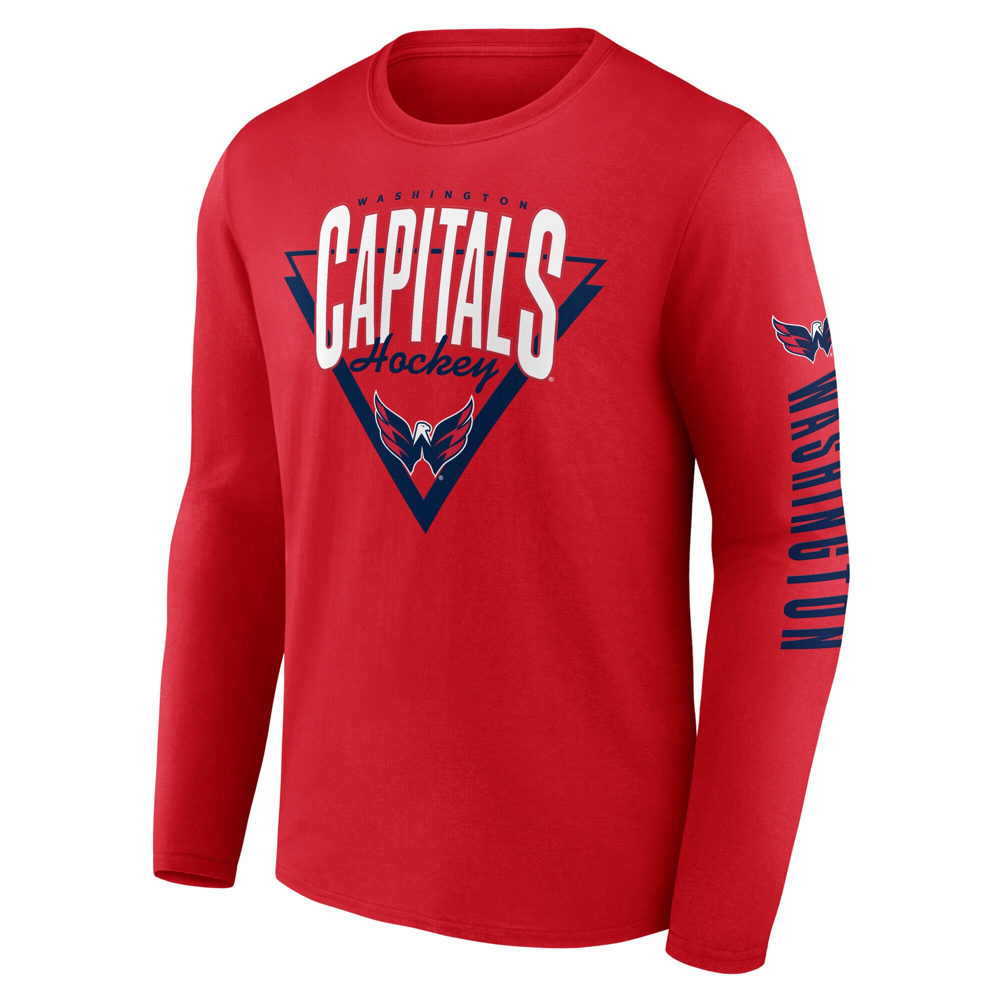 Men's Washington Capitals Fanatics Red Headline Long Sleeve T-Shirt