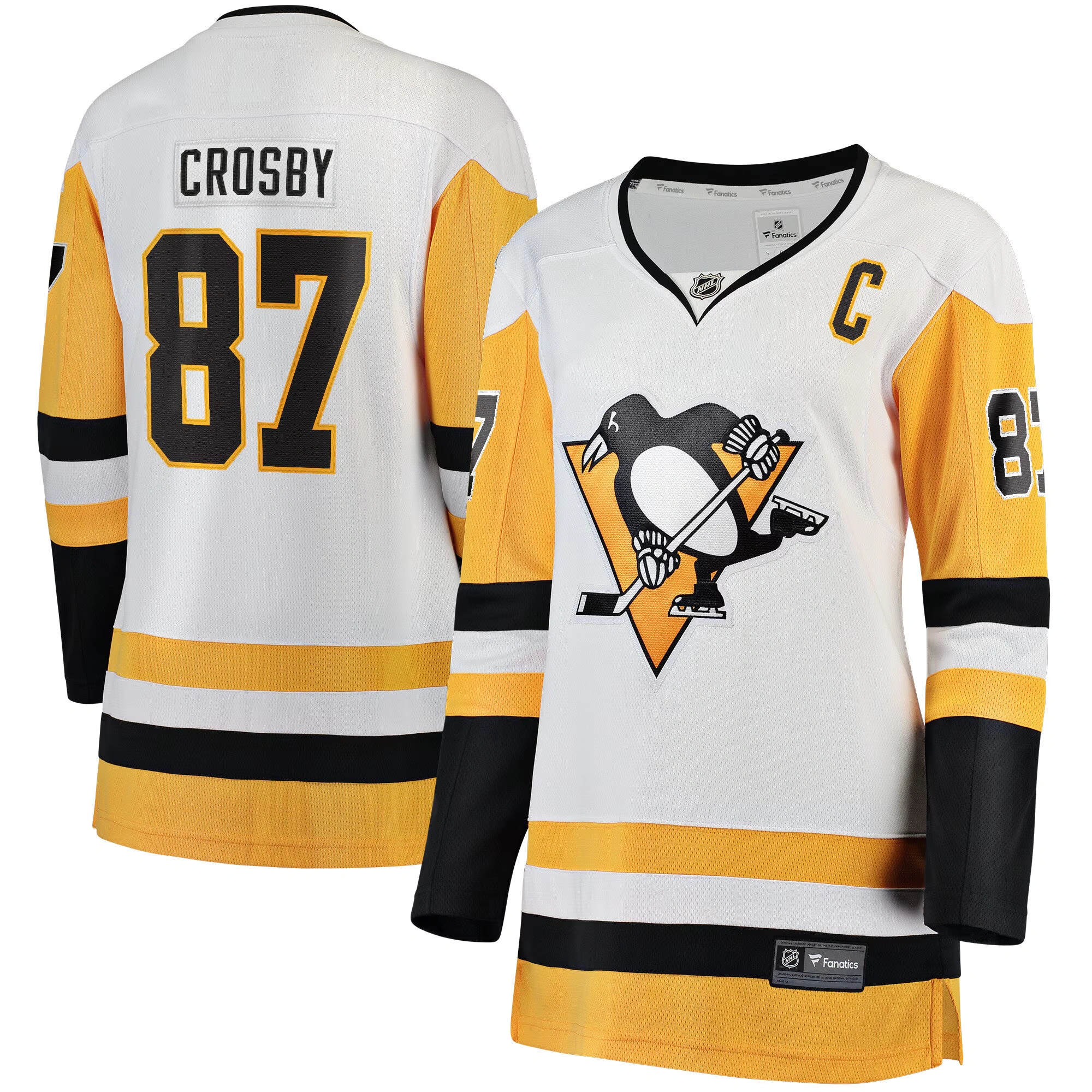 Women's Pittsburgh Penguins Sidney Crosby Fanatics White  Breakaway Jersey