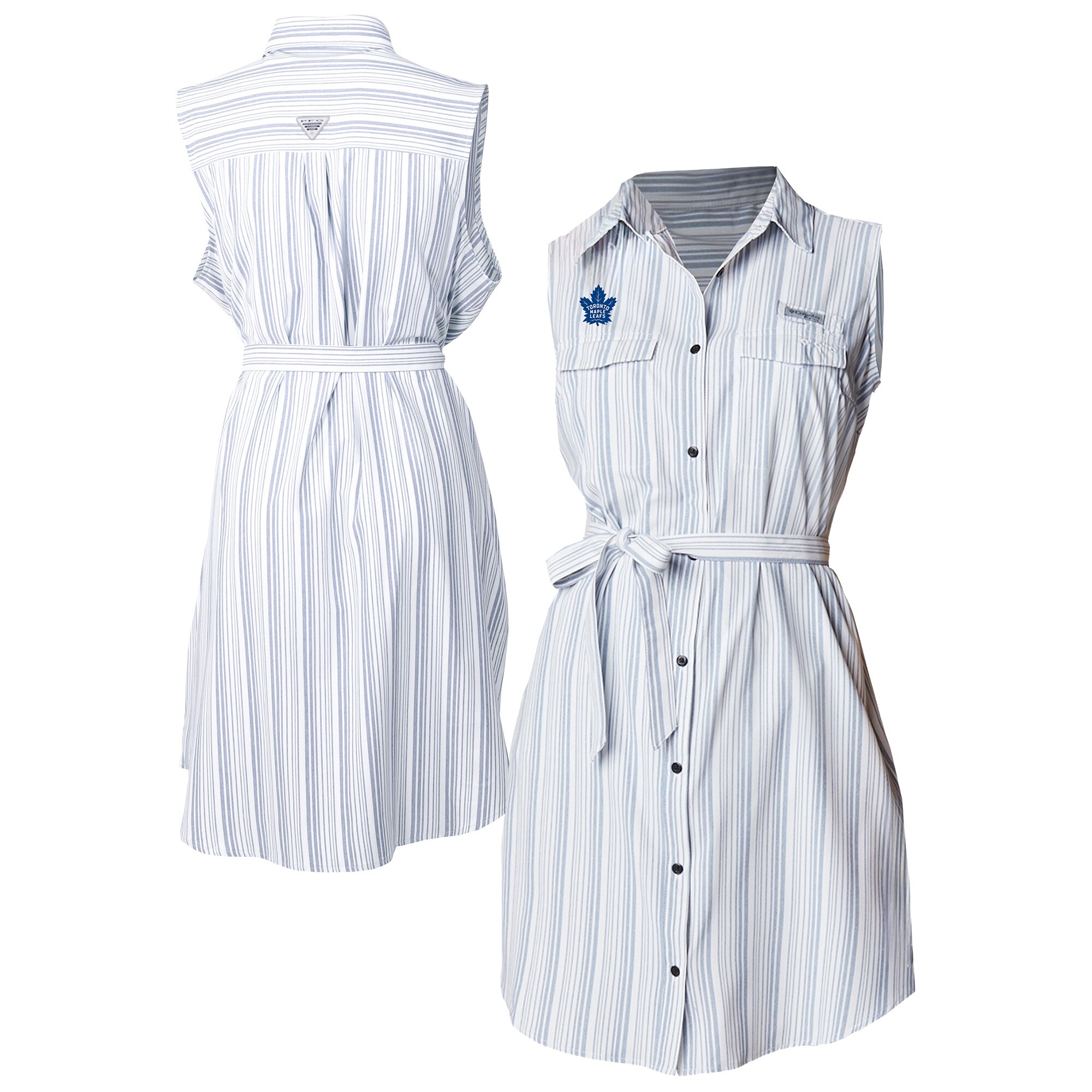 Women's Toronto Maple Leafs  Columbia Light Blue Sun Drifter Woven Dress