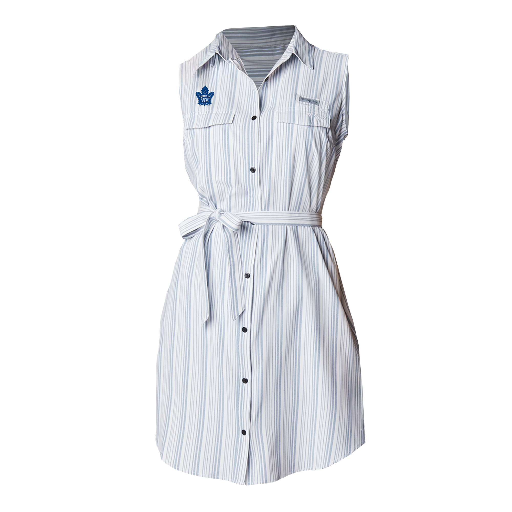Women's Toronto Maple Leafs  Columbia Light Blue Sun Drifter Woven Dress