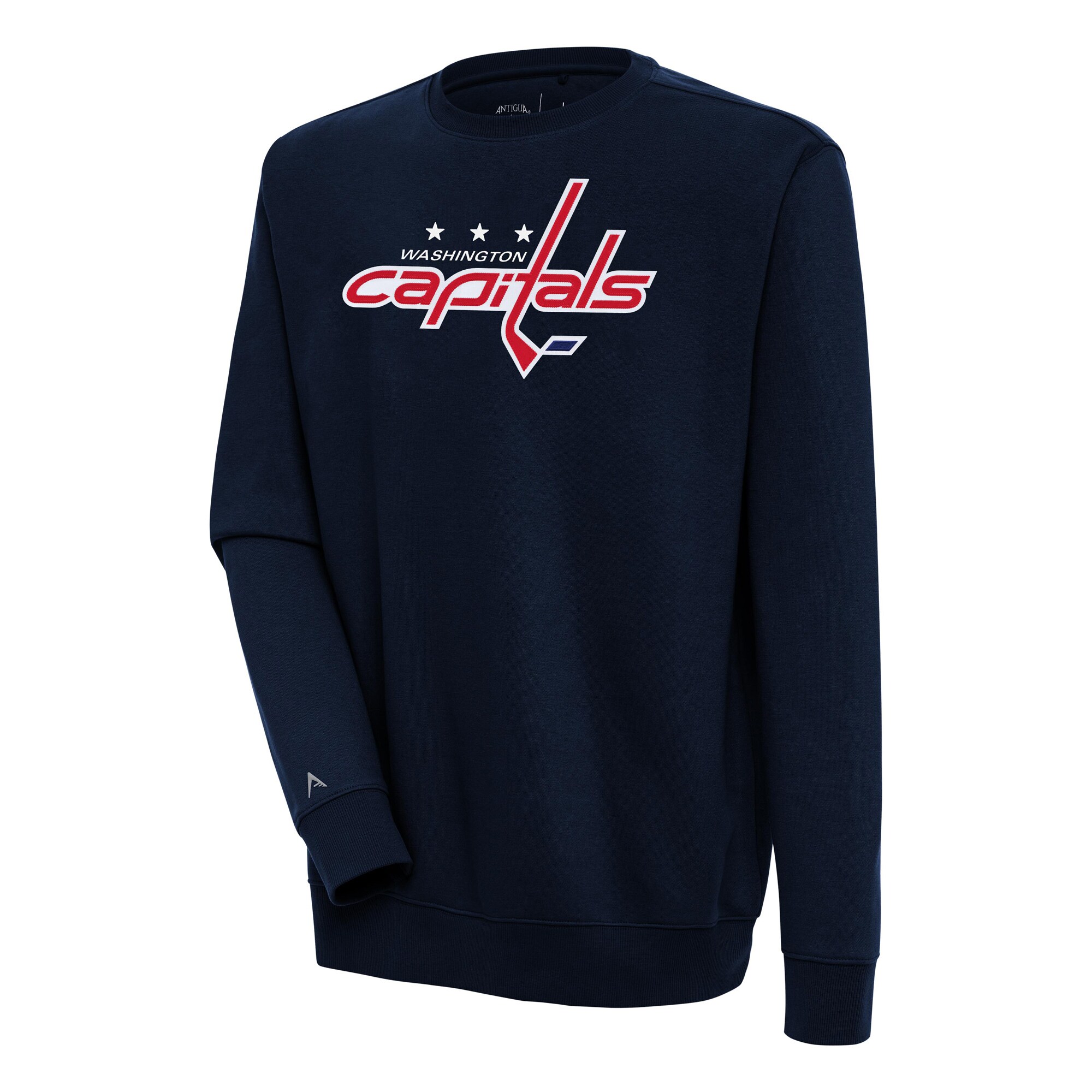 Men's Washington Capitals Antigua Navy Victory Pullover Sweatshirt