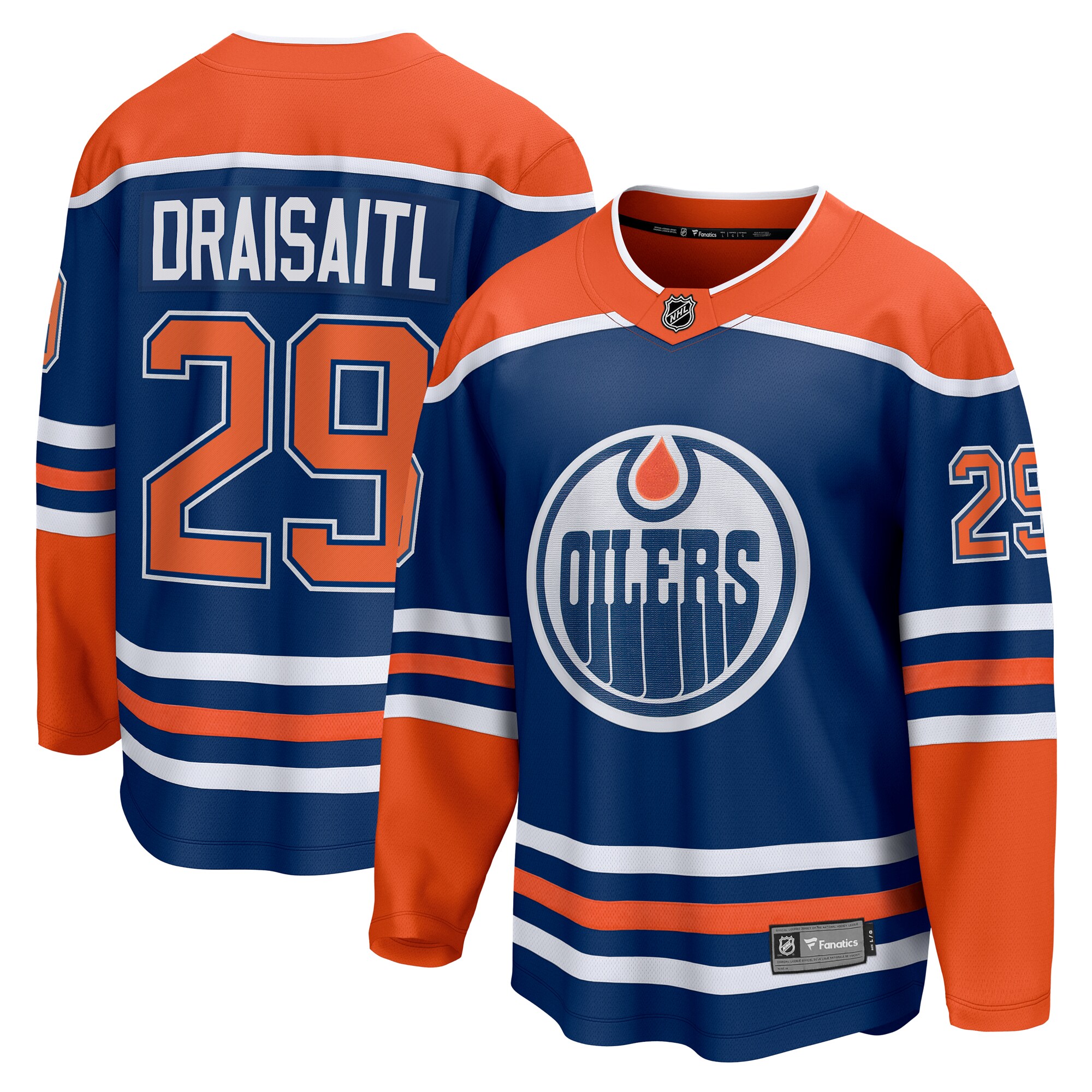 Men's Edmonton Oilers Leon Draisaitl Fanatics Royal Home Breakaway Jersey