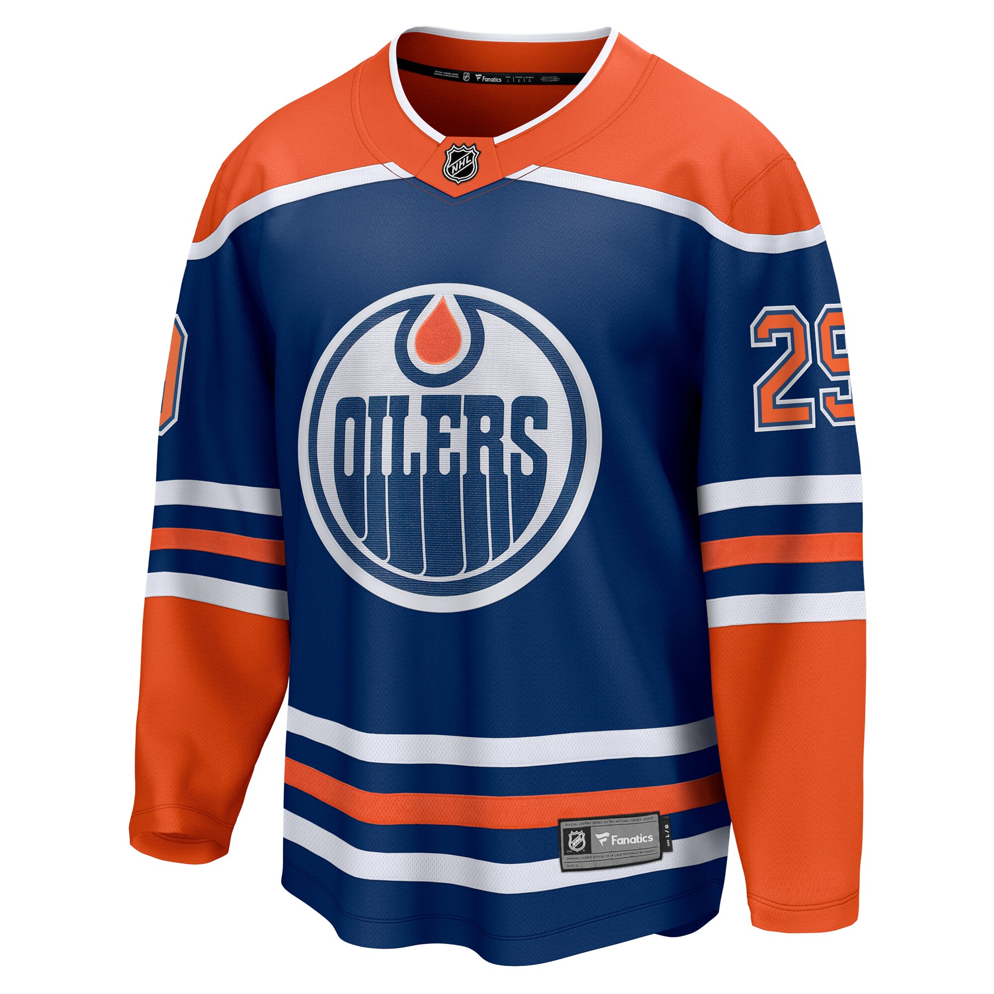Men's Edmonton Oilers Leon Draisaitl Fanatics Royal Home Breakaway Jersey