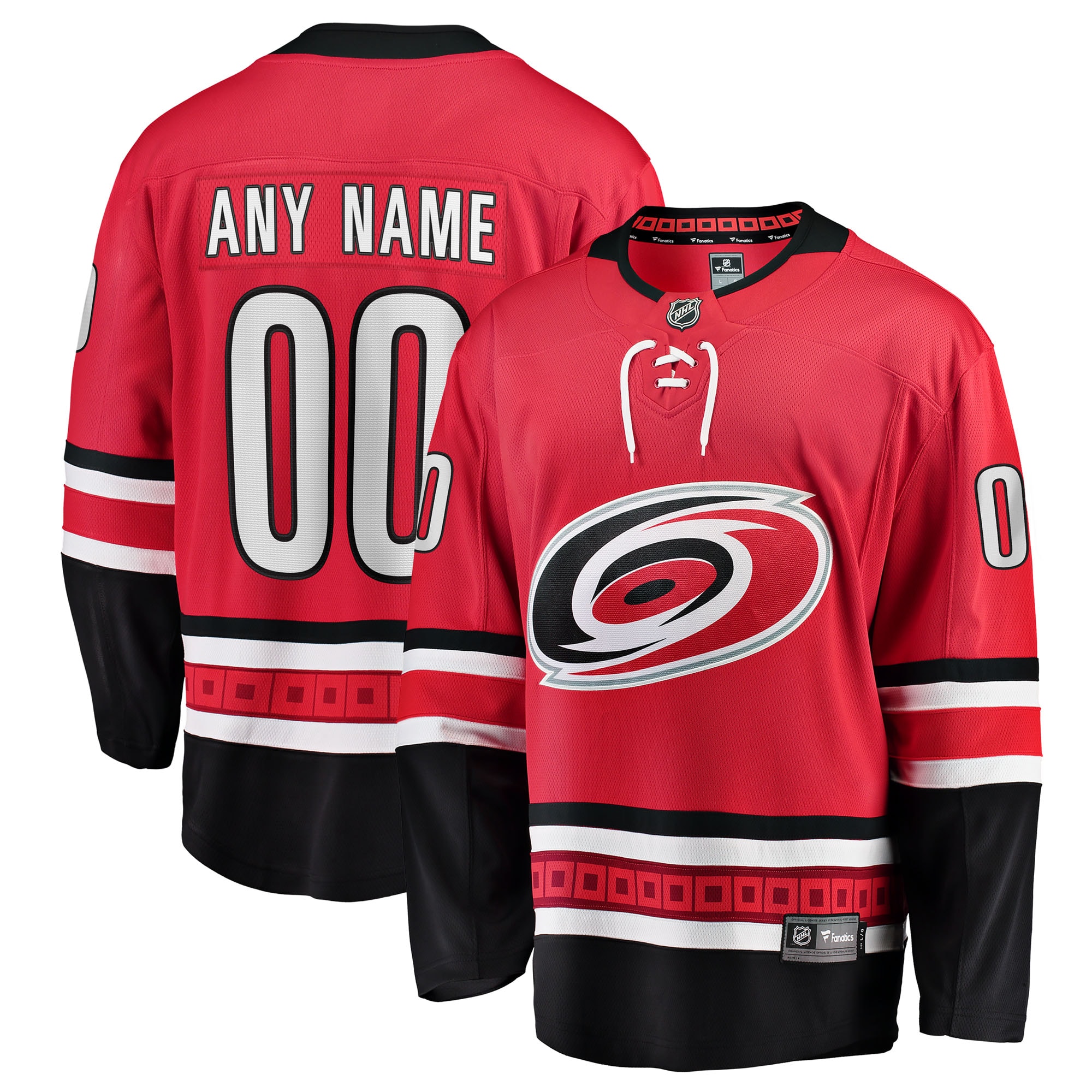 Men's Carolina Hurricanes Fanatics Red Alternate Breakaway Custom Jersey