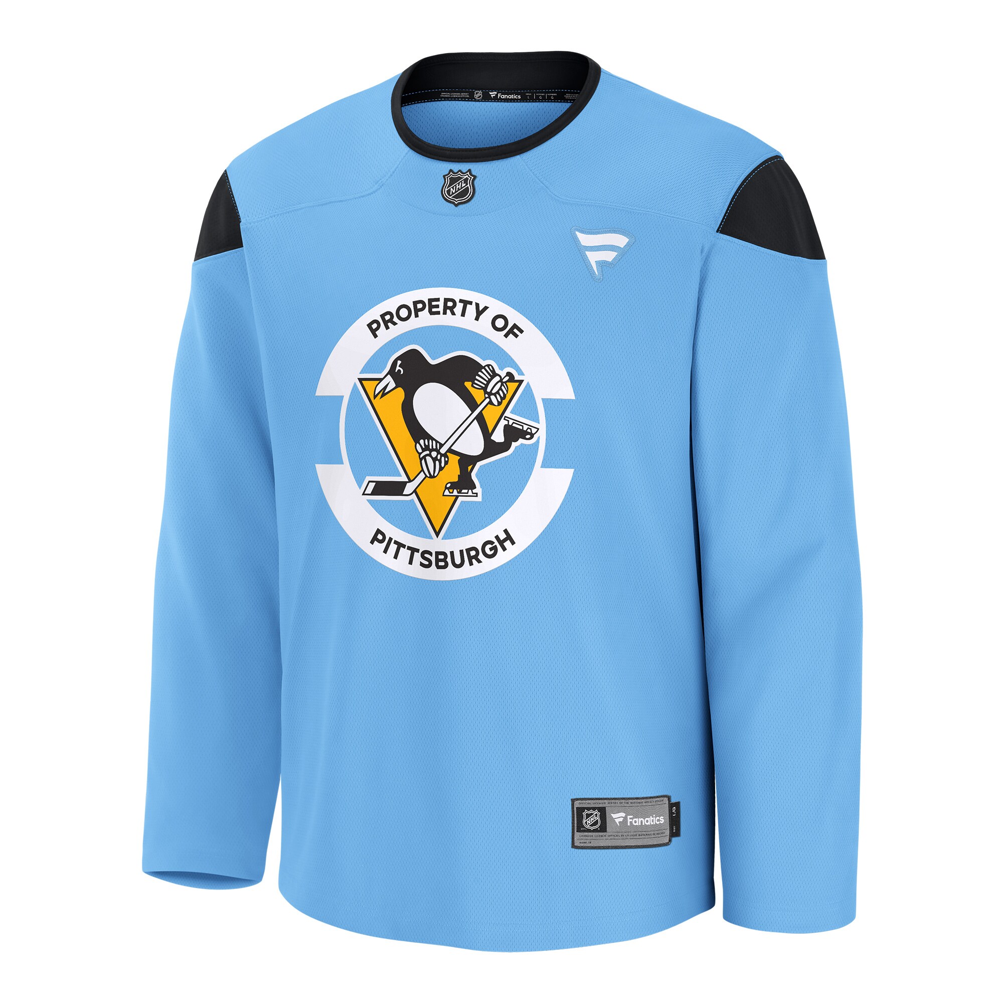 Men's Pittsburgh Penguins Fanatics Blue Practice Jersey