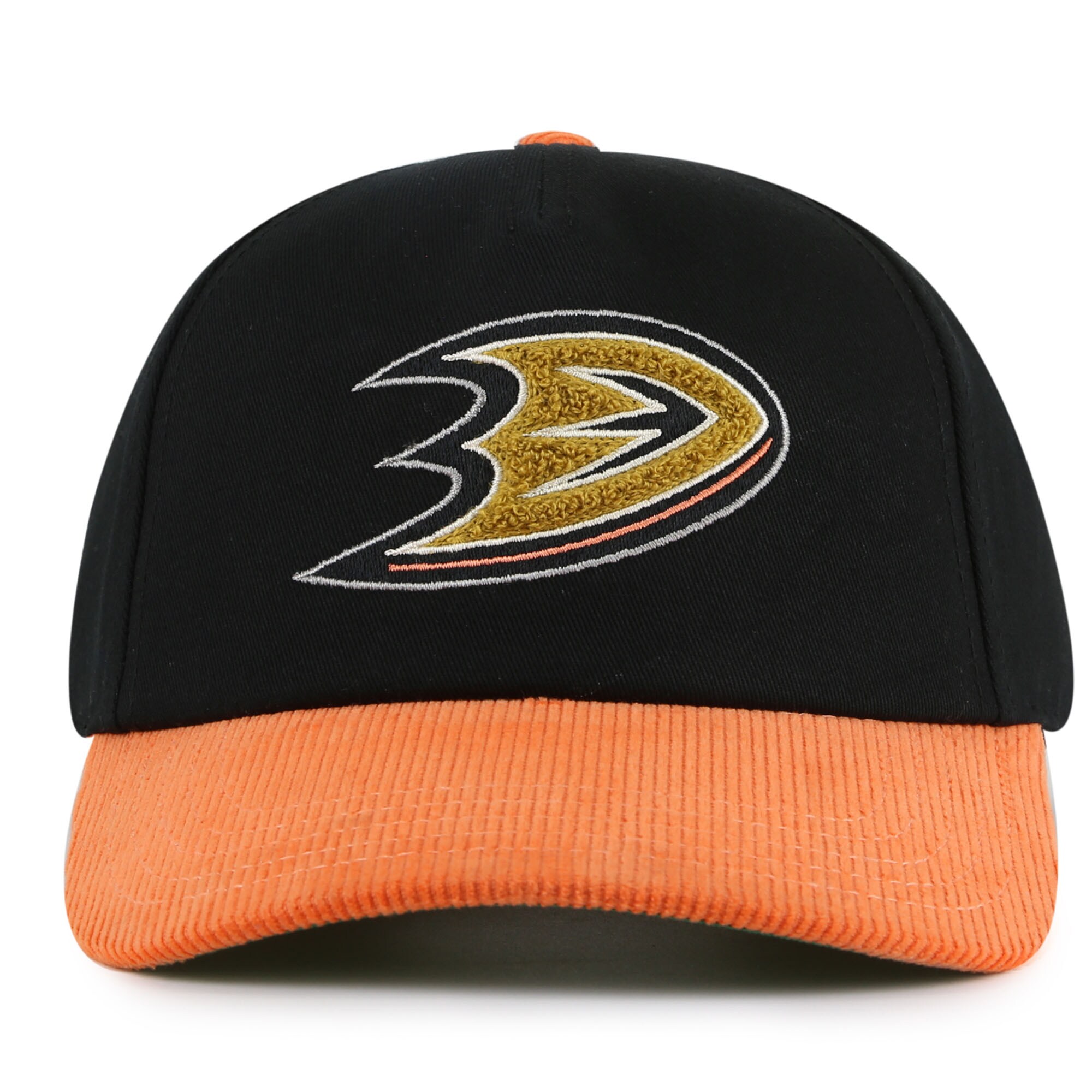 Men's Anaheim Ducks  American Needle Black/Orange Burnett Adjustable Hat