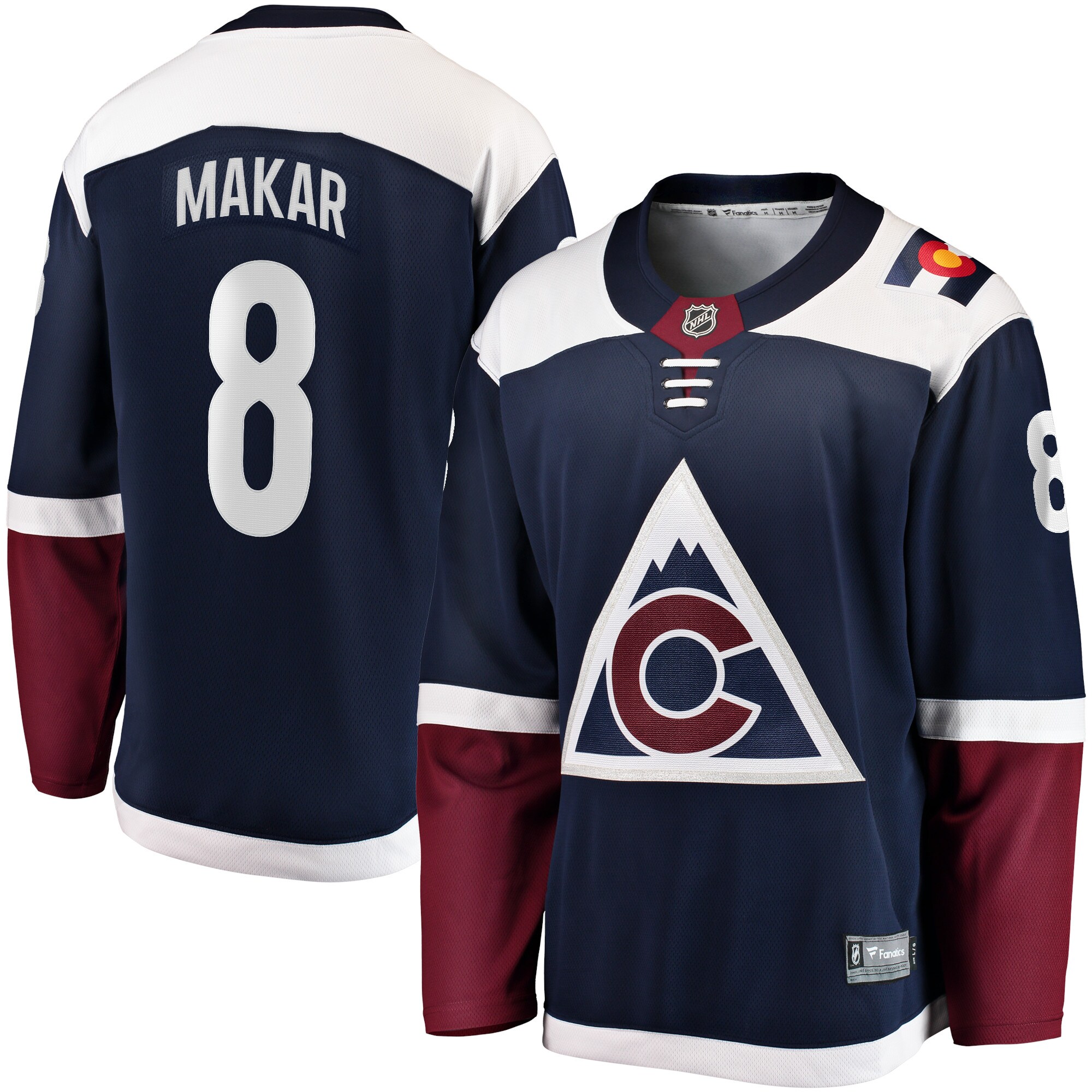 Men's Colorado Avalanche Cale Makar Fanatics Navy Breakaway Jersey