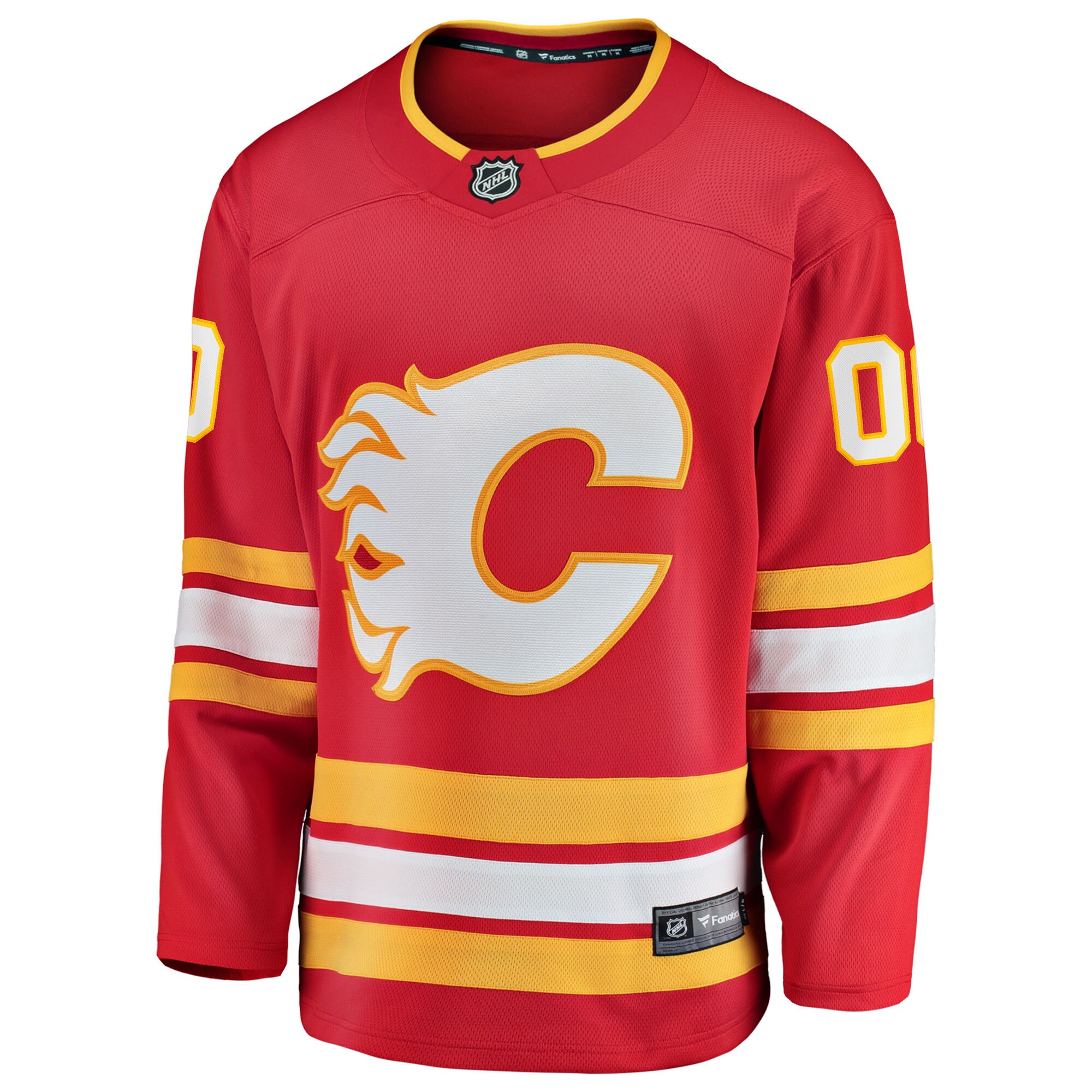 Men's Calgary Flames Fanatics Red Home Breakaway Custom Jersey