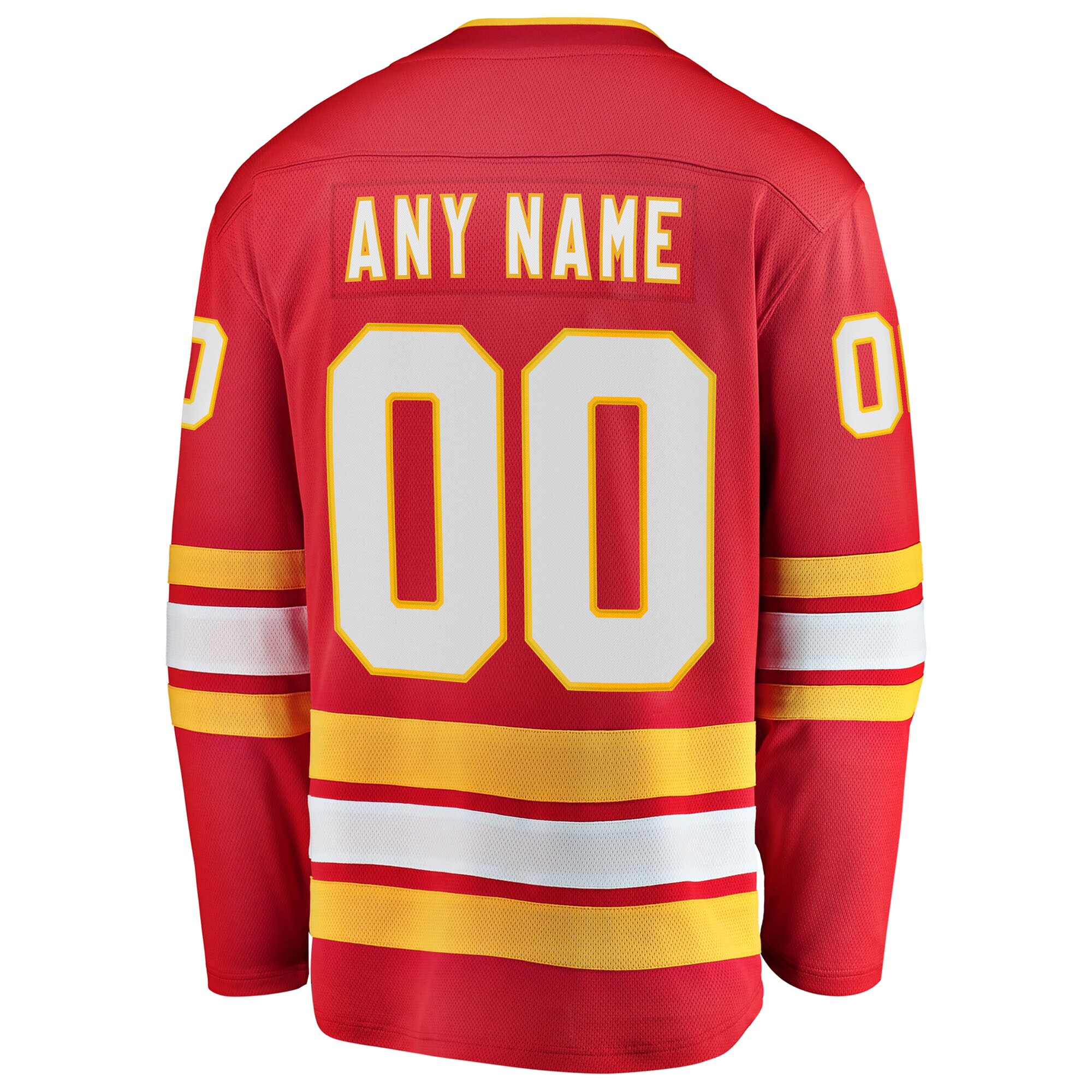 Men's Calgary Flames Fanatics Red Home Breakaway Custom Jersey