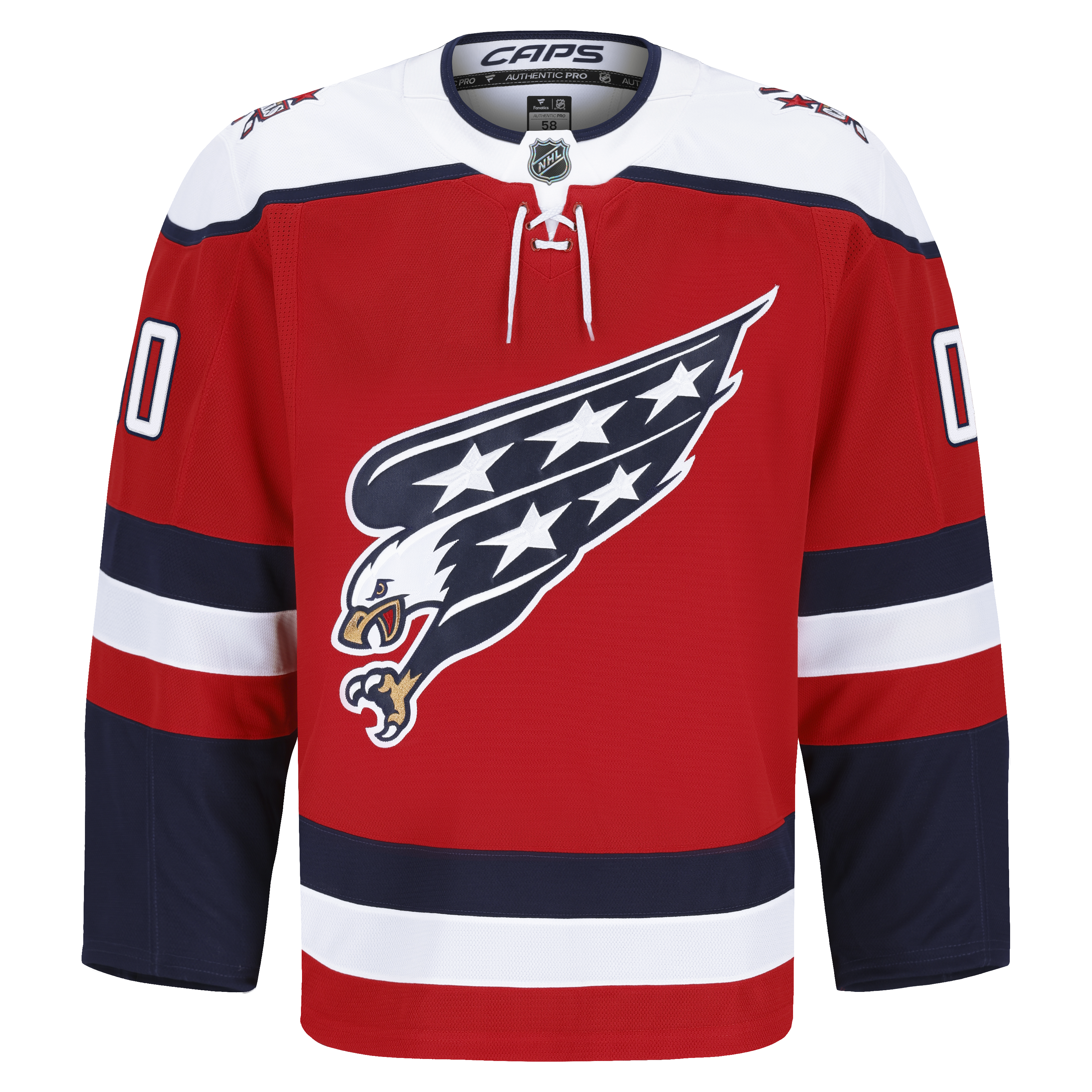 Men's Washington Capitals Fanatics Red Alternate Authentic Pro Custom Jersey