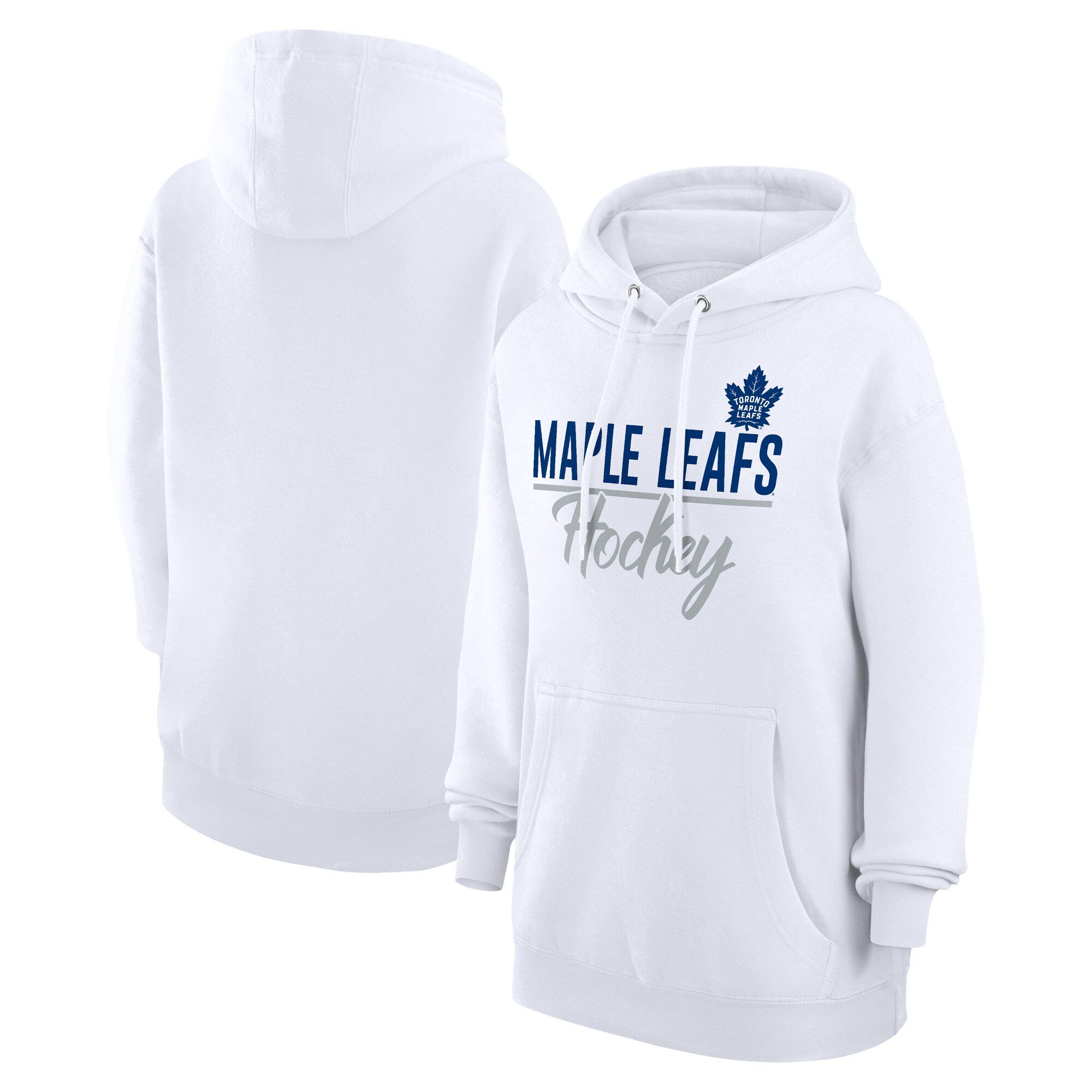 Women's Toronto Maple Leafs  G-III 4Her by Carl Banks White Team Fleece Pullover Hoodie