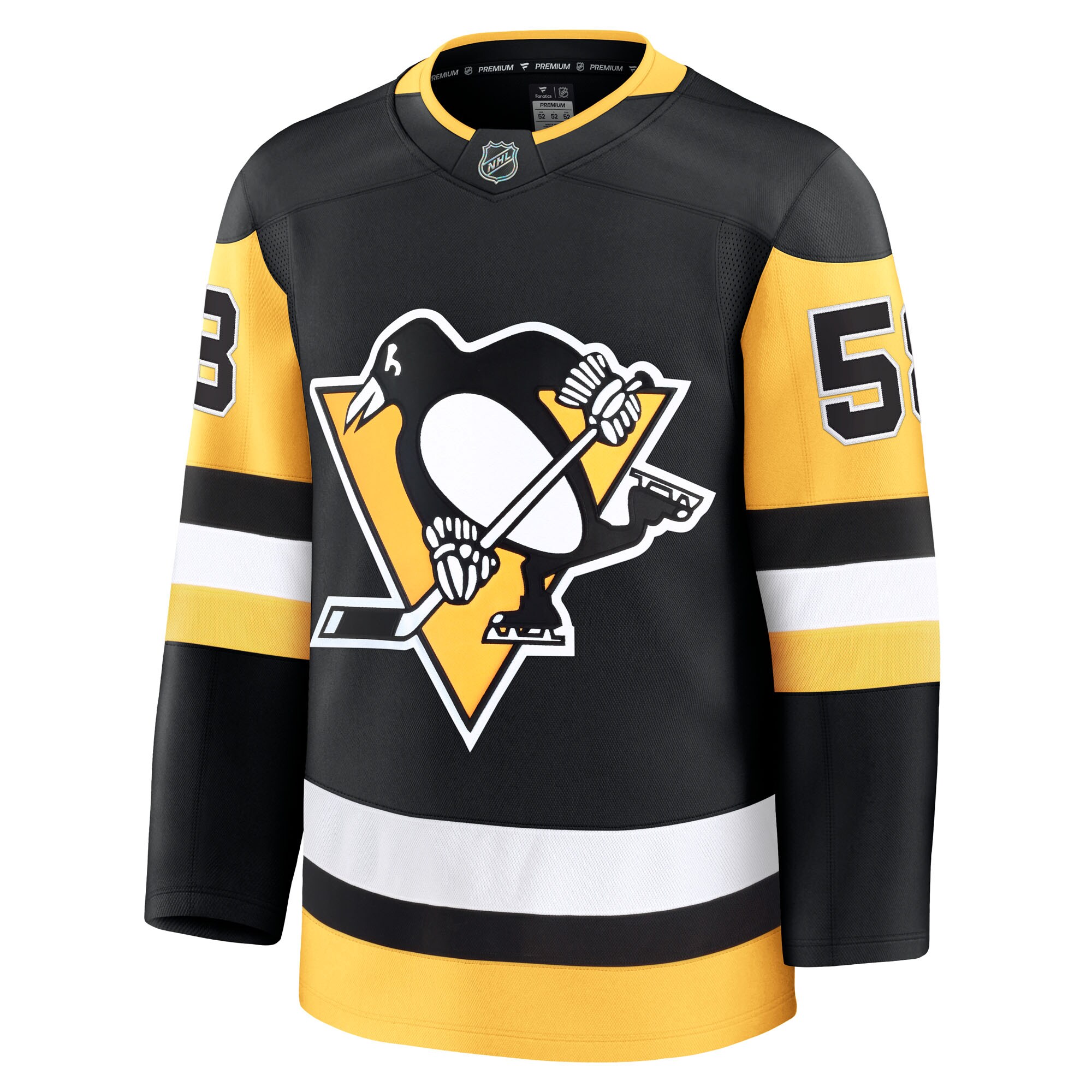Men's Pittsburgh Penguins Kris Letang Fanatics Black Home Premium Jersey