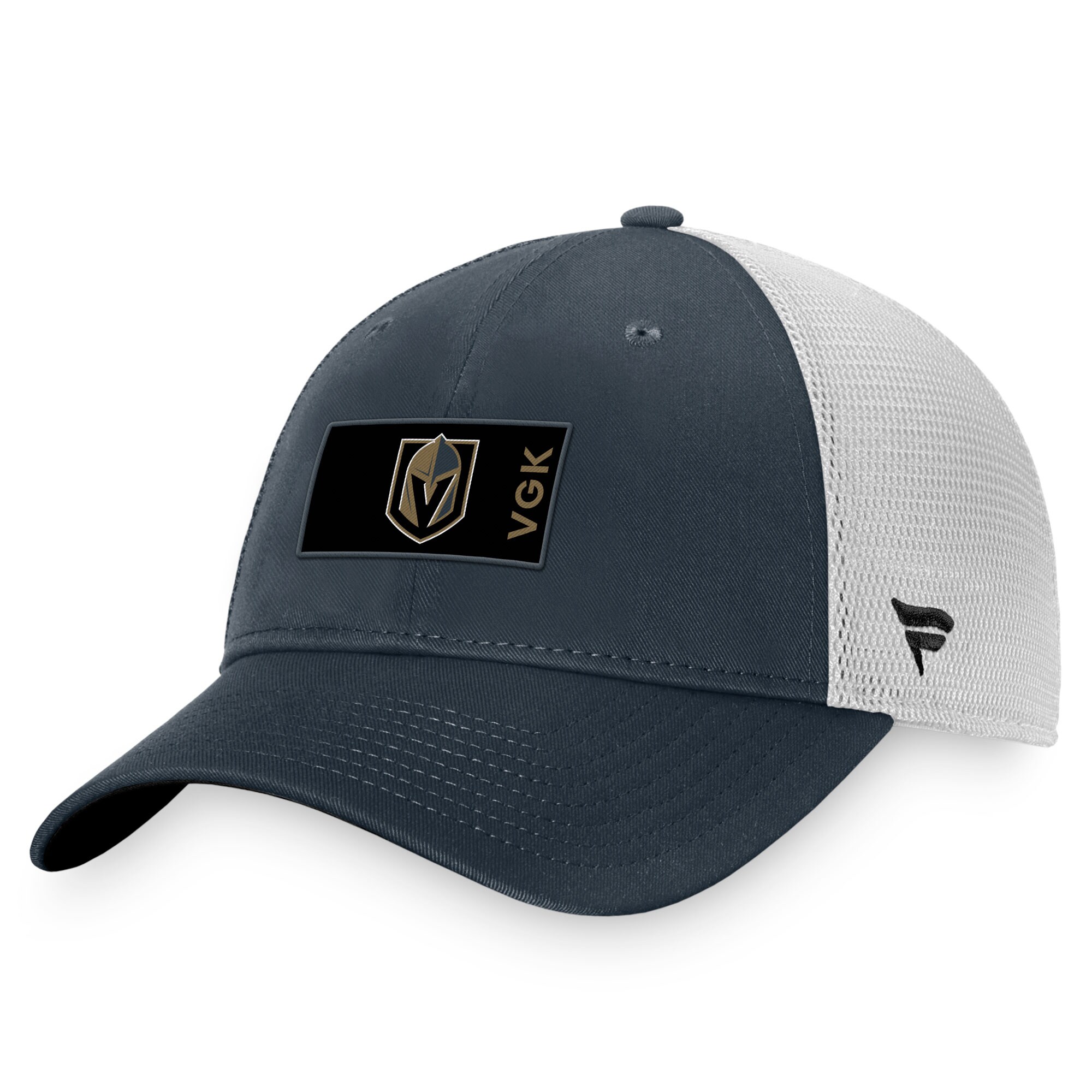 Men's Vegas Golden Knights Fanatics Charcoal/White Authentic Pro Rink Trucker Snapback Hat