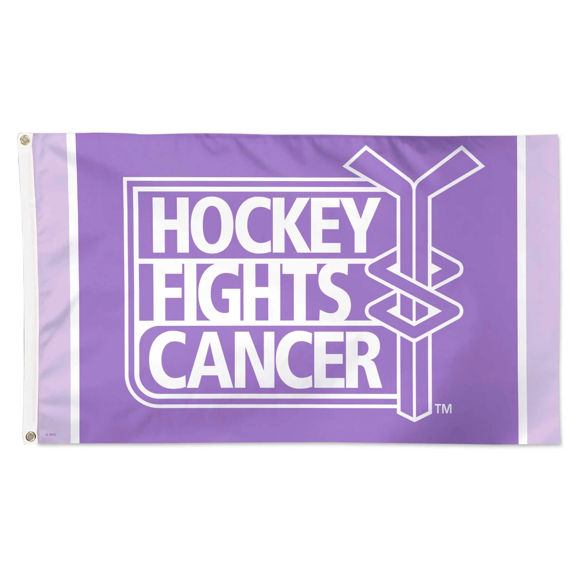 NHL WinCraft 12" x 30" 2024 Hockey Fights Cancer 3' x 5' Single-Sided Deluxe Flag
