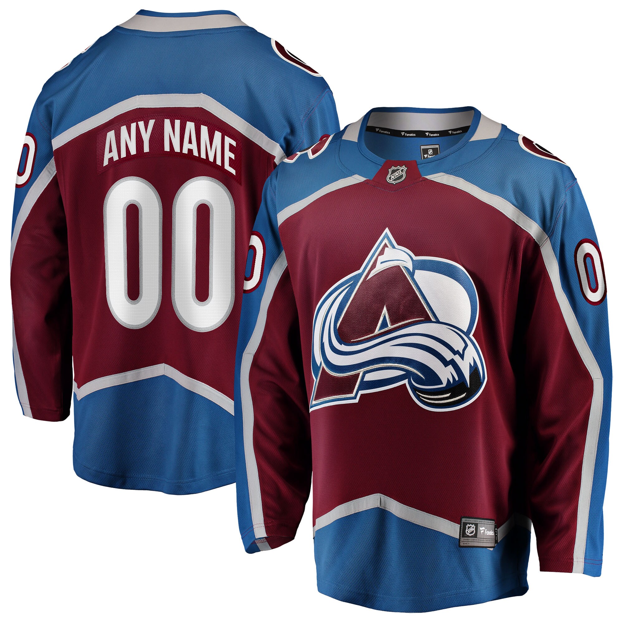 Men's Colorado Avalanche Fanatics Maroon Home Breakaway Custom Jersey