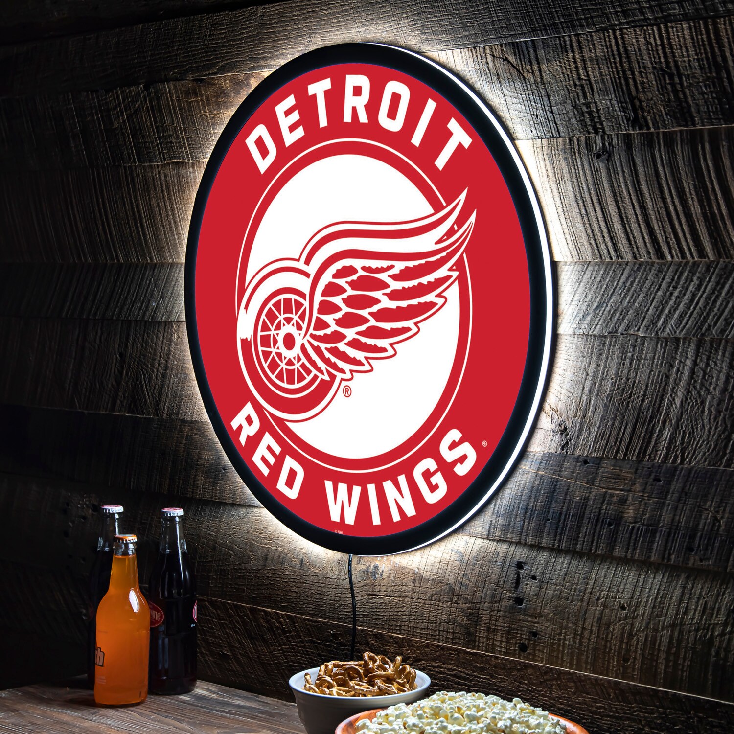 Detroit Red Wings LED XL Round Wall Décor