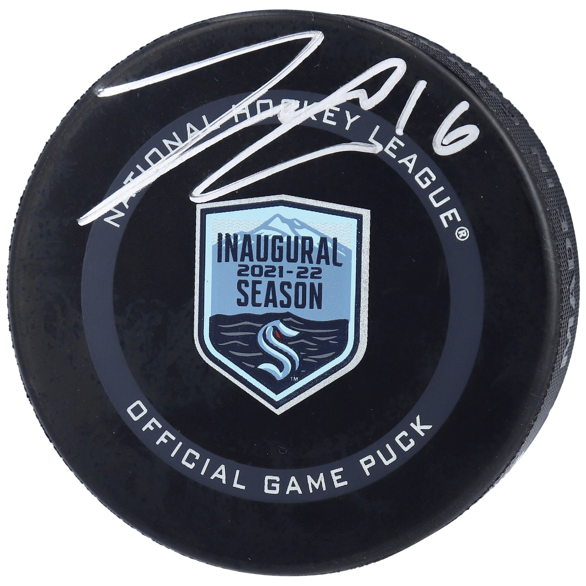 Autographed Seattle Kraken Jared McCann Fanatics Authentic Inaugural Season Official Game Puck