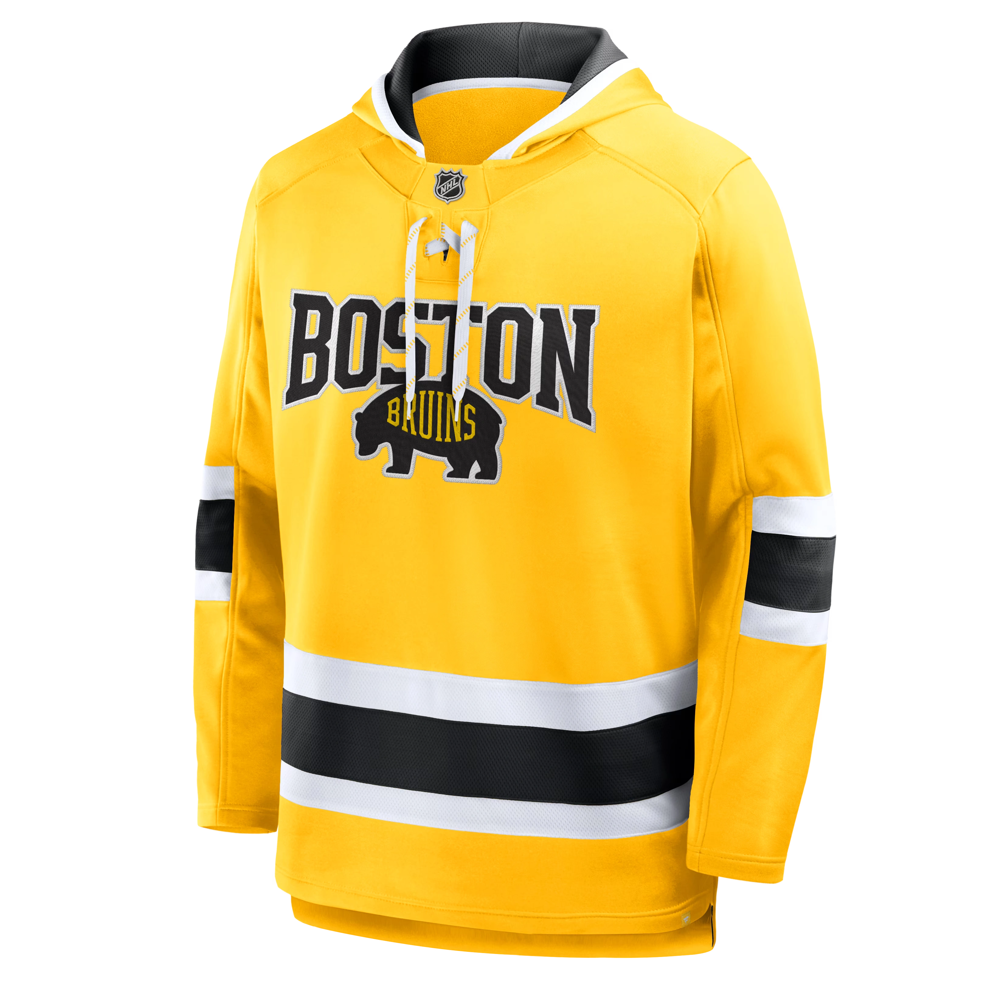 Men's Boston Bruins Fanatics Gold 2026 NHL Stadium Series Lace Up Hoodie