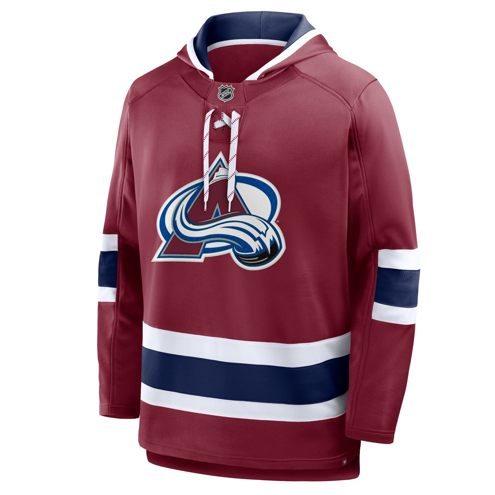 Men's Colorado Avalanche Fanatics Burgundy Prime Time Fleece Hoodie