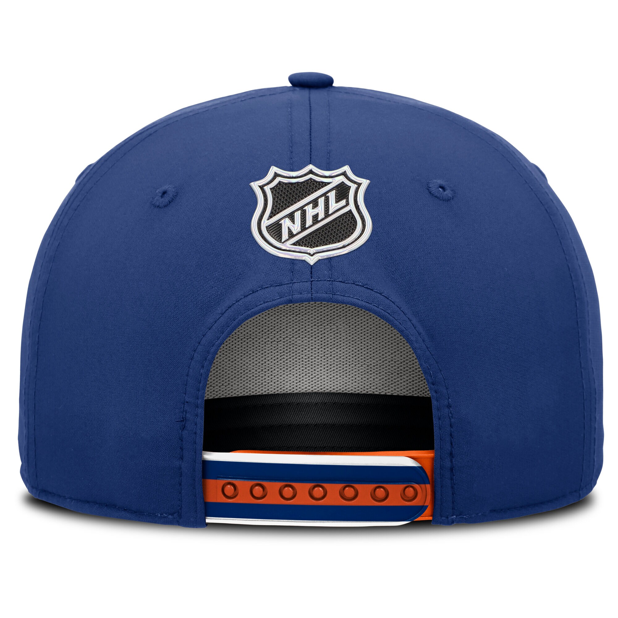 Men's Edmonton Oilers Fanatics Royal 2025 NHL Draft Authentic Pro On-Stage Podium A-Frame Adjustable Hat