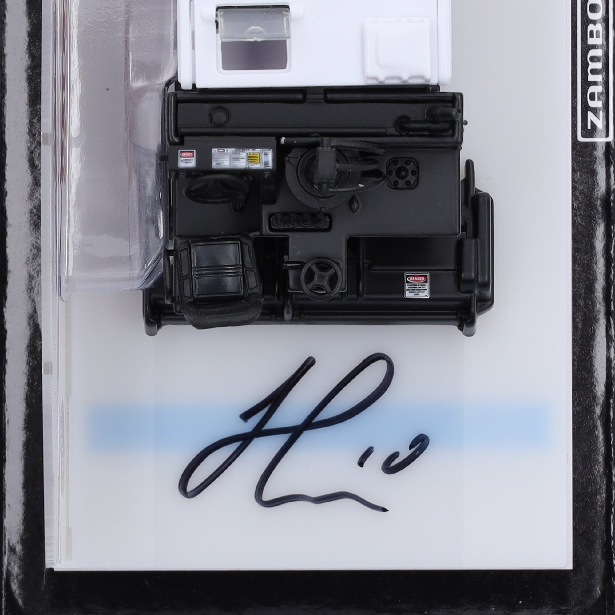 Jonathan Huberdeau Calgary Flames Autographed Fanatics Authentic 1:43 Scale Die-Cast Zamboni