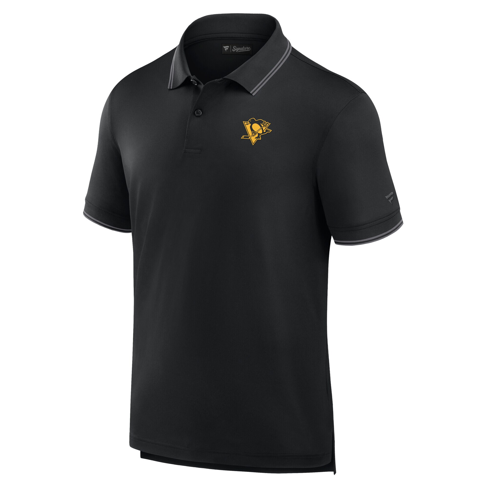 Men's Pittsburgh Penguins Fanatics Black Front Office Pique Polo