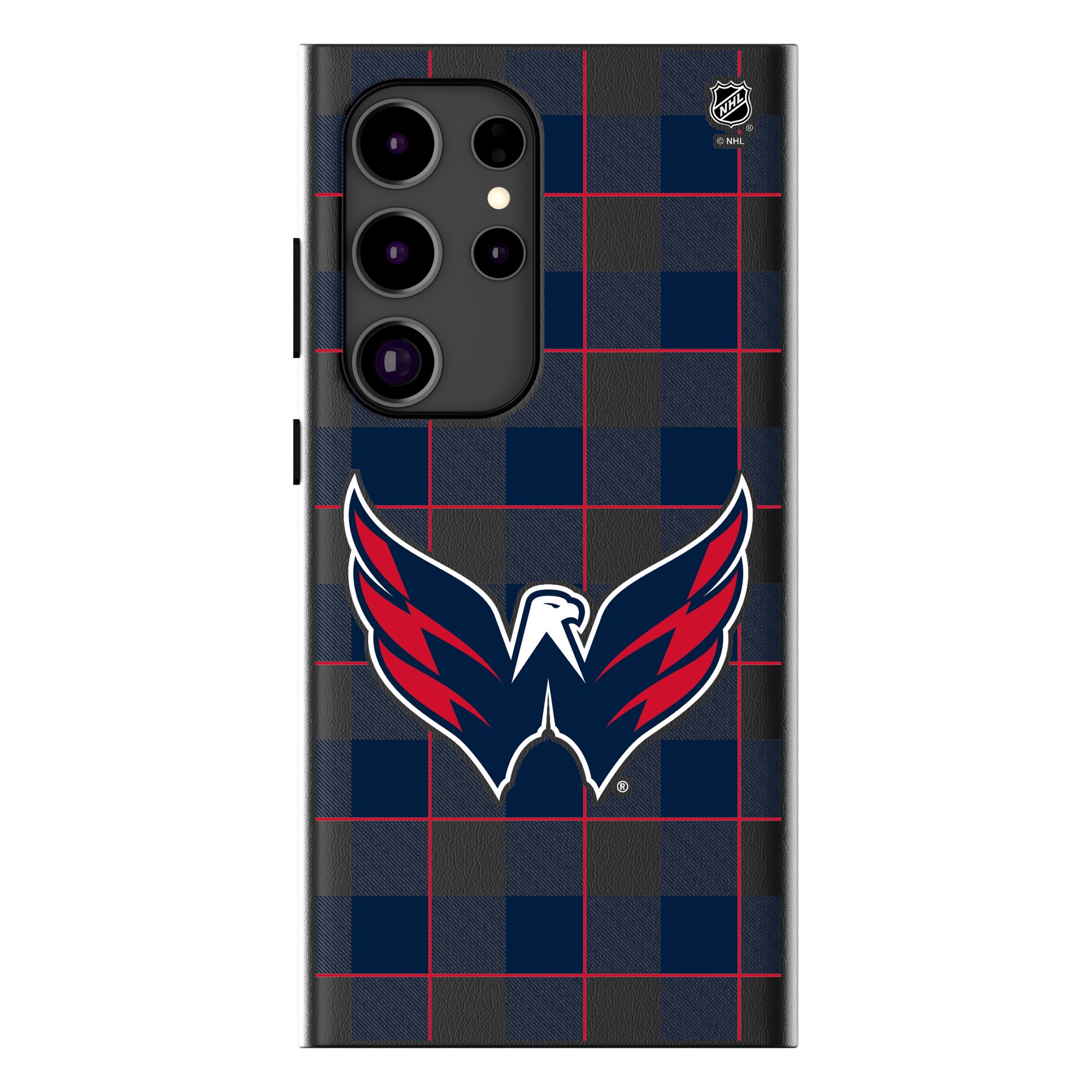 Washington Capitals Keyscaper Plaid Galaxy Magnetic Bump Case