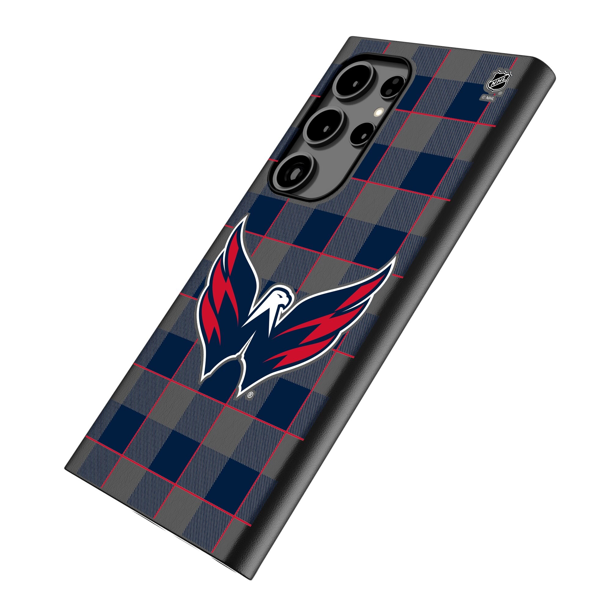 Washington Capitals Keyscaper Plaid Galaxy Magnetic Bump Case