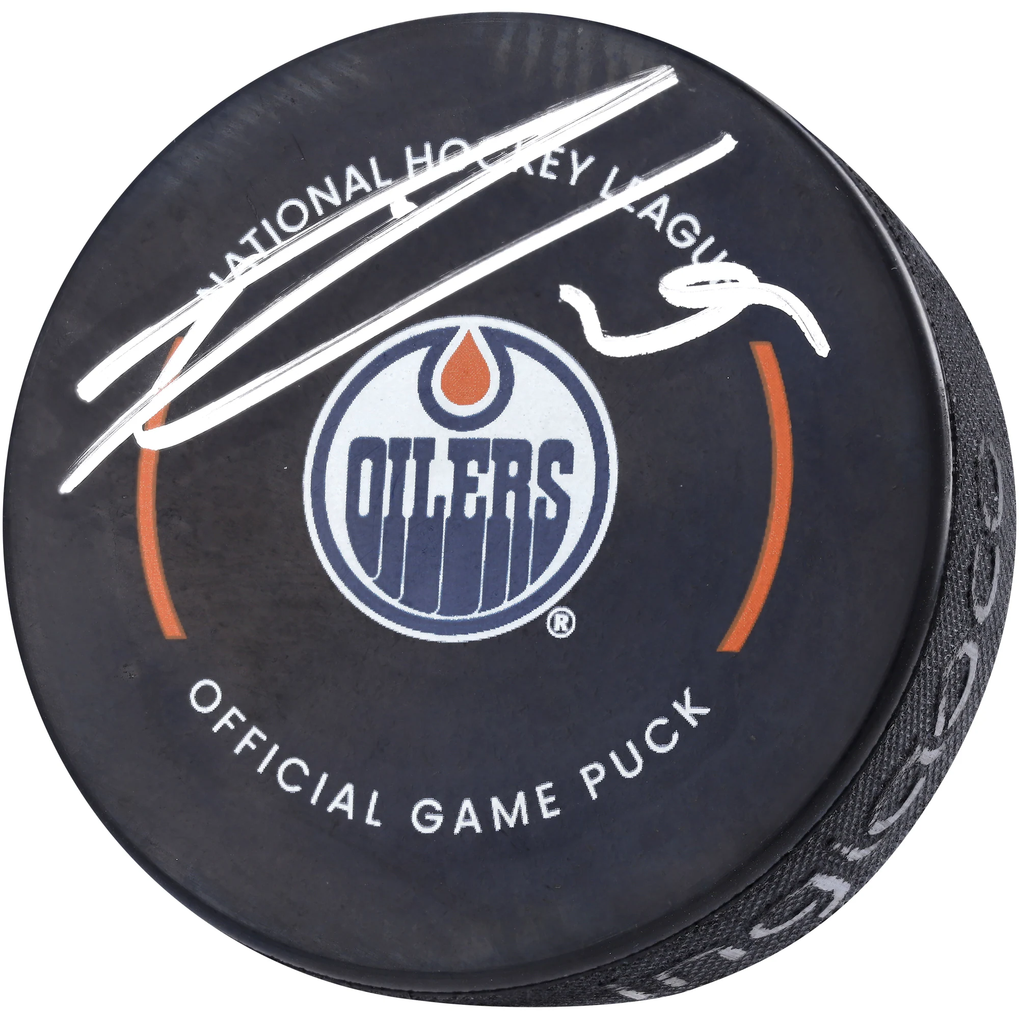 Autographed Edmonton Oilers Leon Draisaitl Fanatics Authentic Official Game Puck