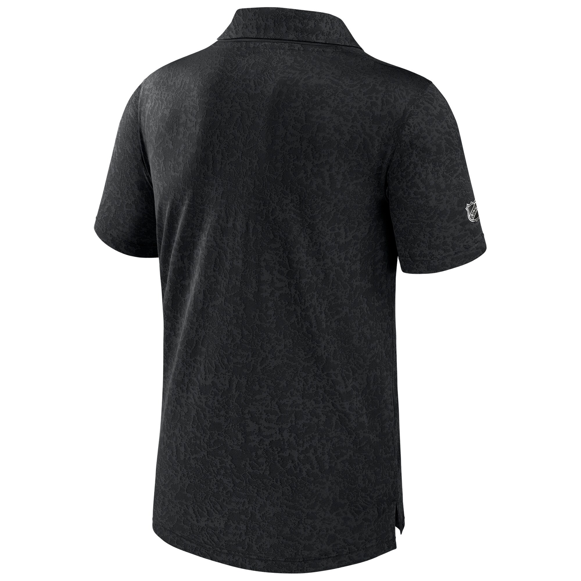 Men's NHL-Logo  Fanatics Black Authentic Pro Jacquard Polo