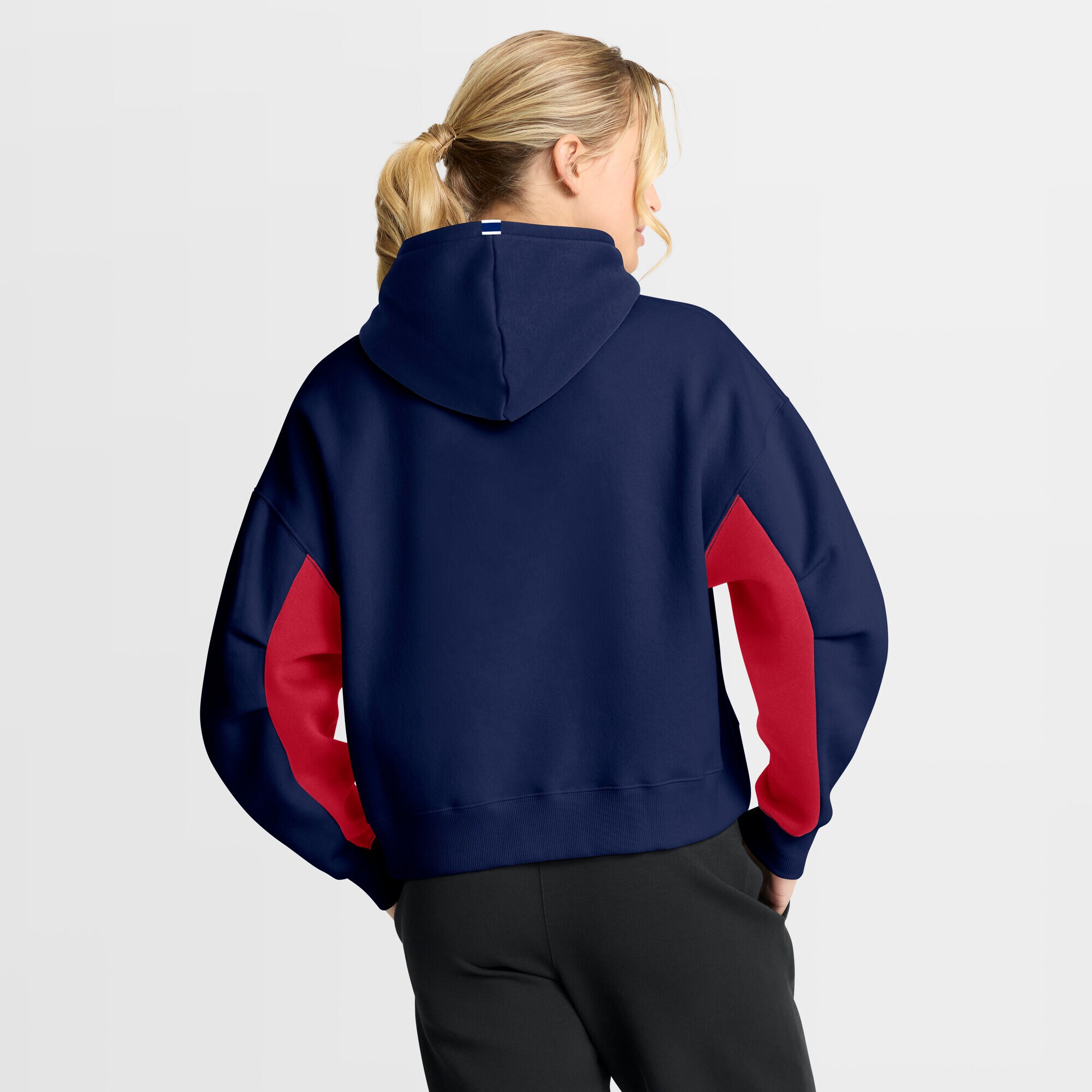 Women's Montreal Canadiens Fanatics Navy Back Check Boxy Hoodie