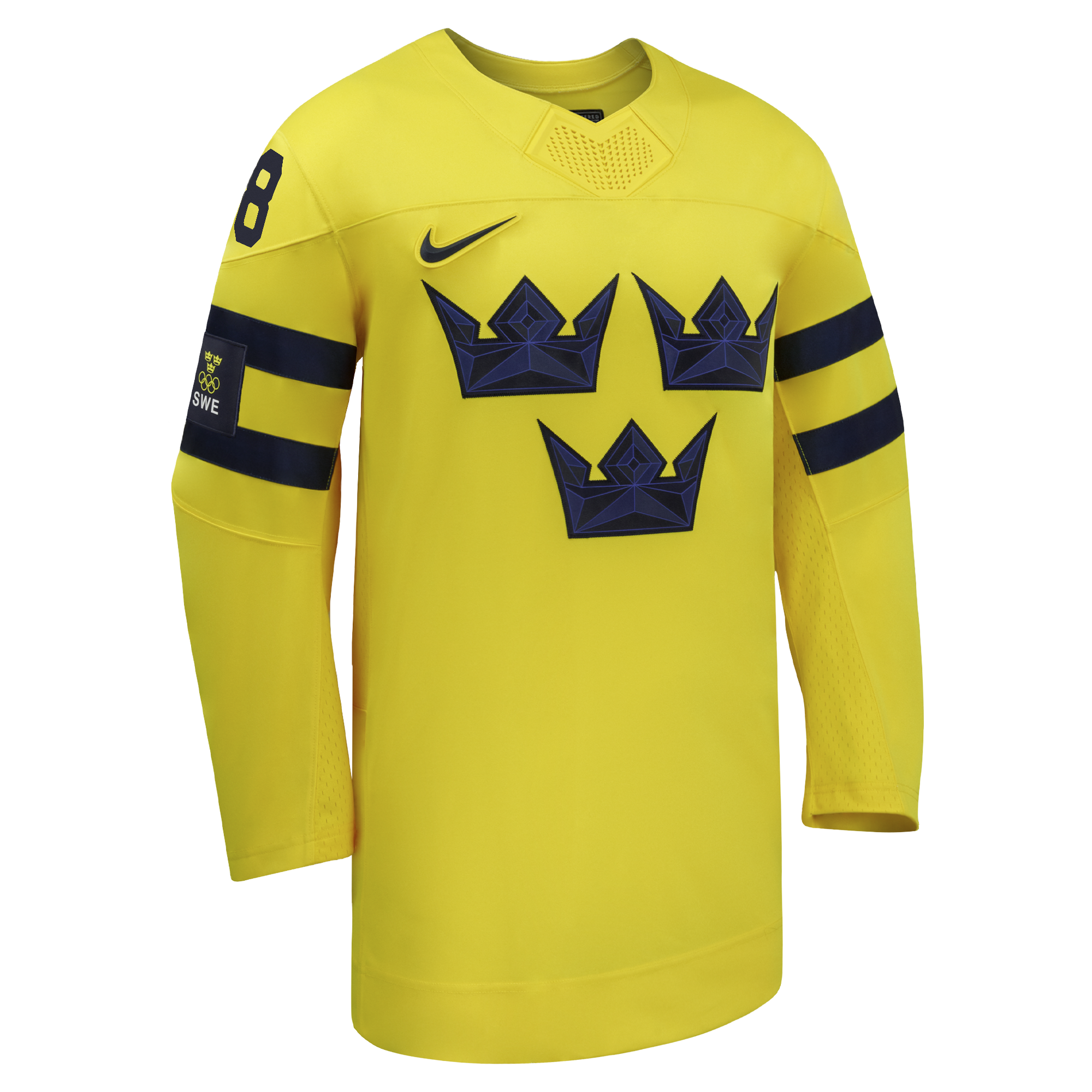 Men's Sweden Hockey William Nylander Nike Yellow 2026 Away Replica Jersey