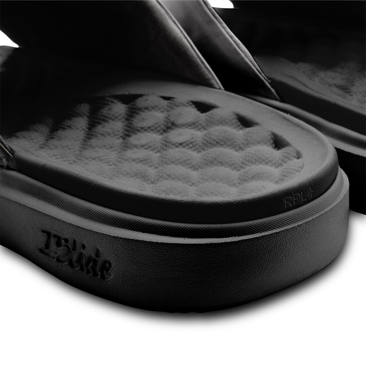 Unisex Tampa Bay Lightning ISlide Black Minimalistic Motive Slide Sandals 4 Unisex Tampa Bay Lightning ISlide Black Minimalistic Motive Slide Sandals