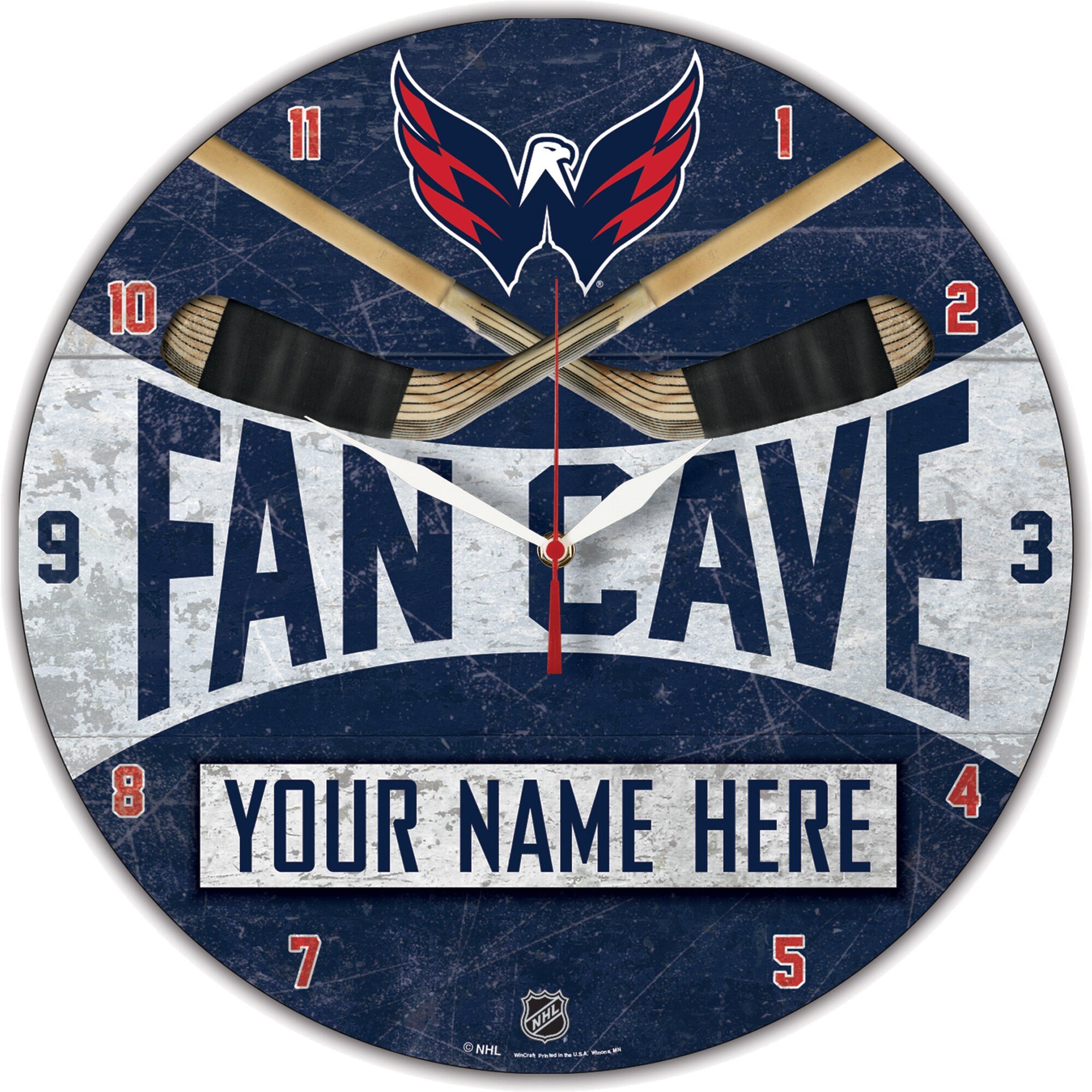 Washington Capitals WinCraft Personalized 14'' Round Wall Clock