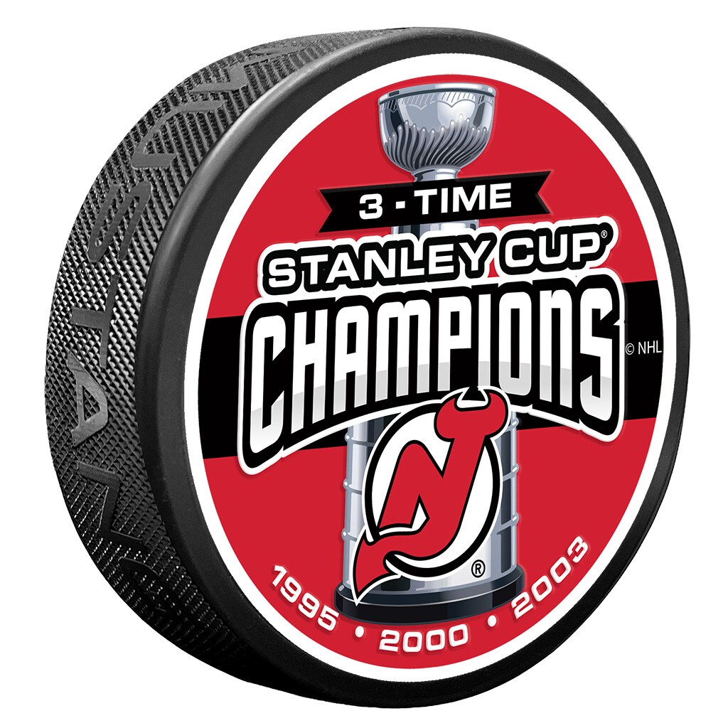 New Jersey Devils Three-Time Stanley Cup Champions Puck