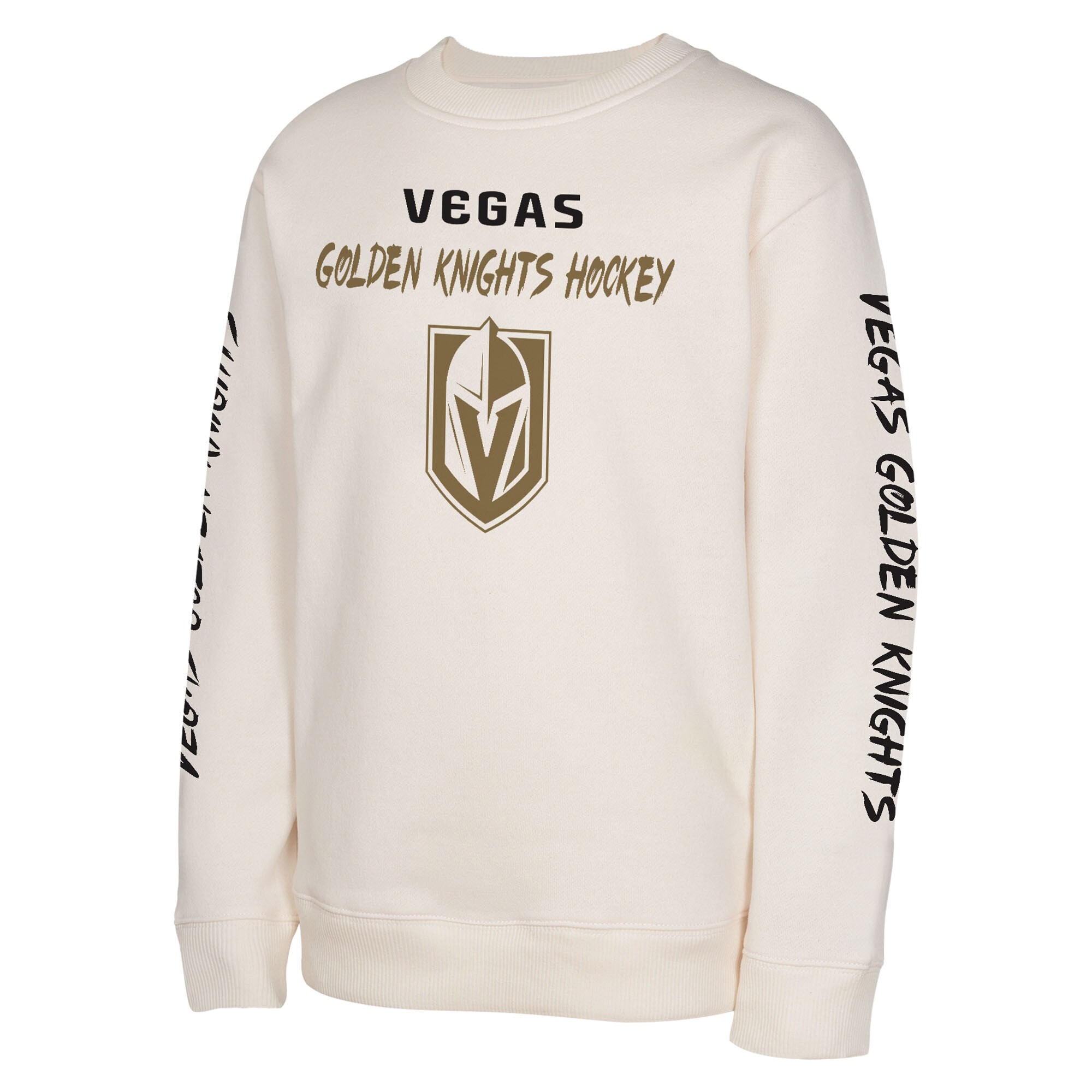 Youth Vegas Golden Knights Cream Star Power Pullover Sweatshirt