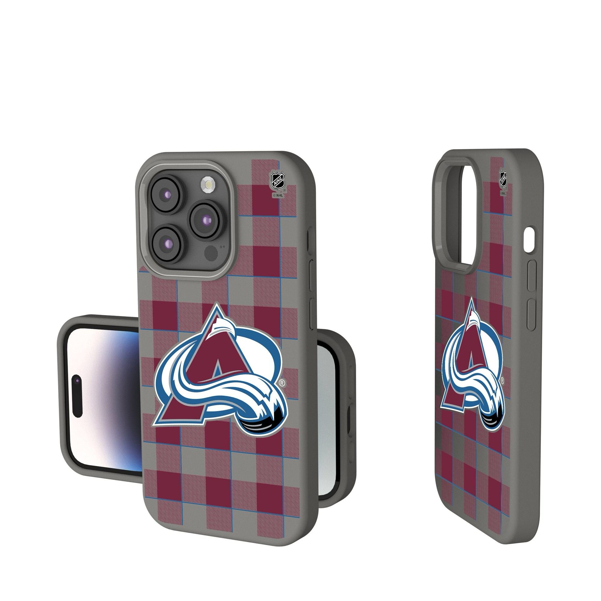 Colorado Avalanche Keyscaper  Plaid Soft Touch iPhone Case