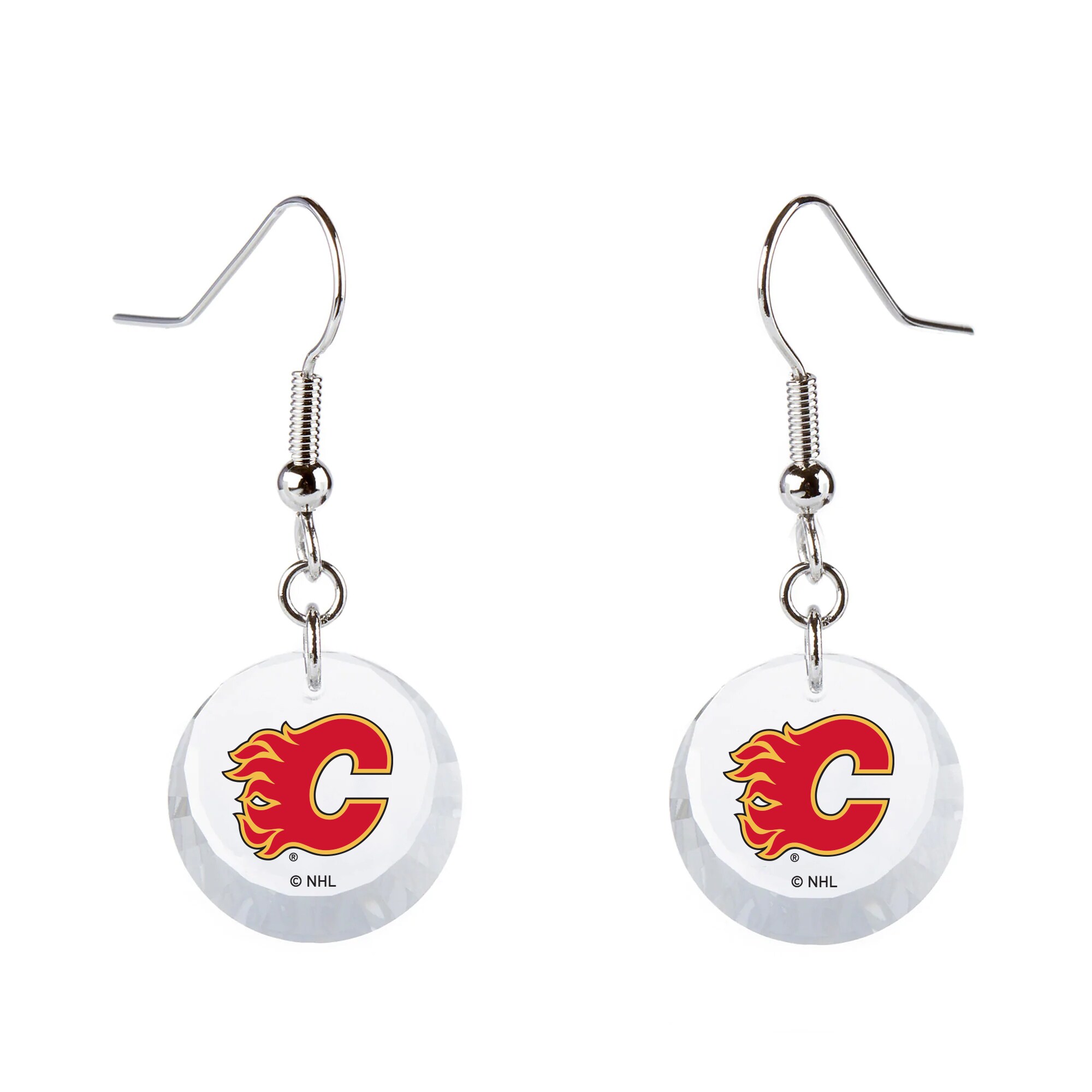 Women's Calgary Flames Swarovski Team Logo Earrings