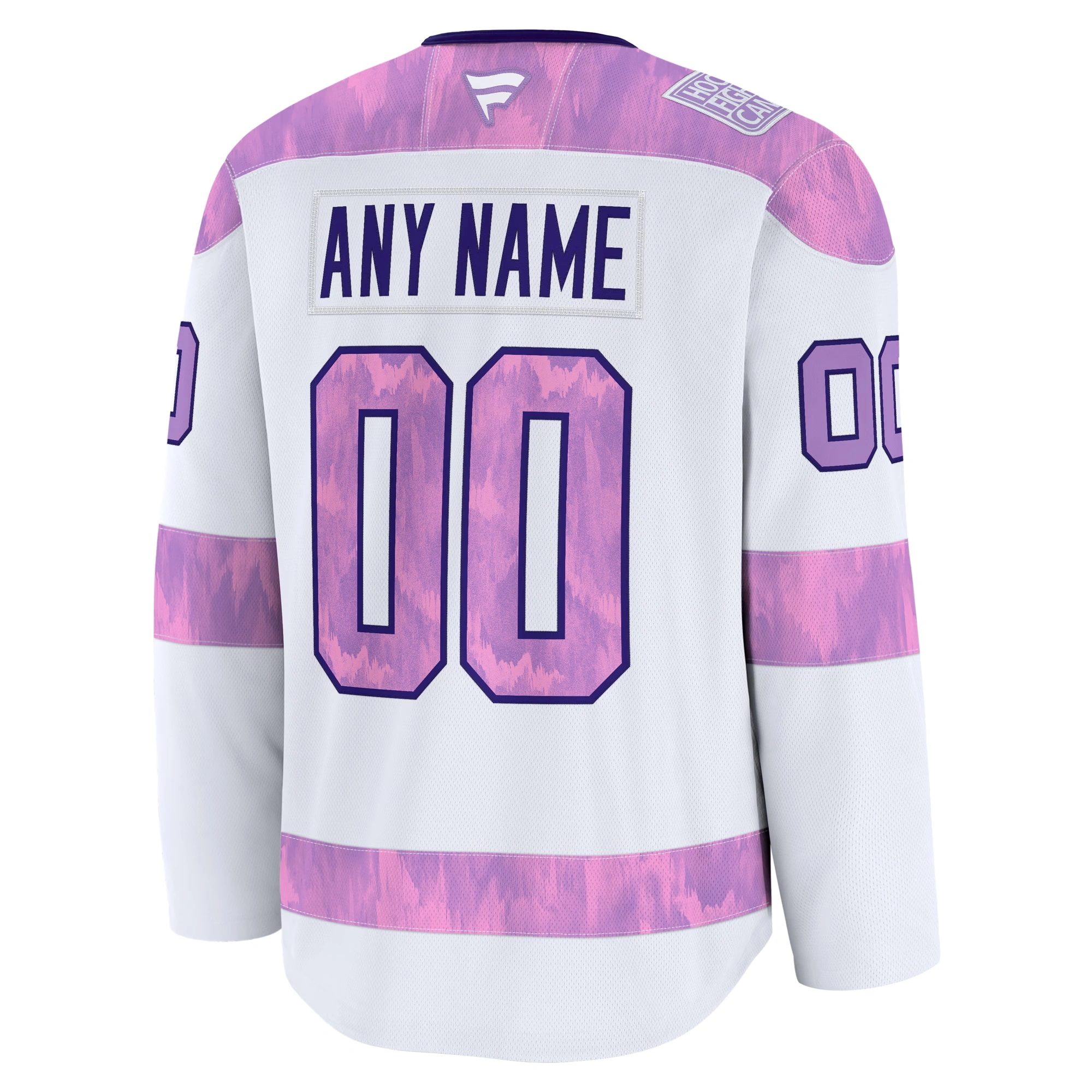 Men's Detroit Red Wings  Fanatics White 2024 Hockey Fights Cancer Custom Practice Jersey
