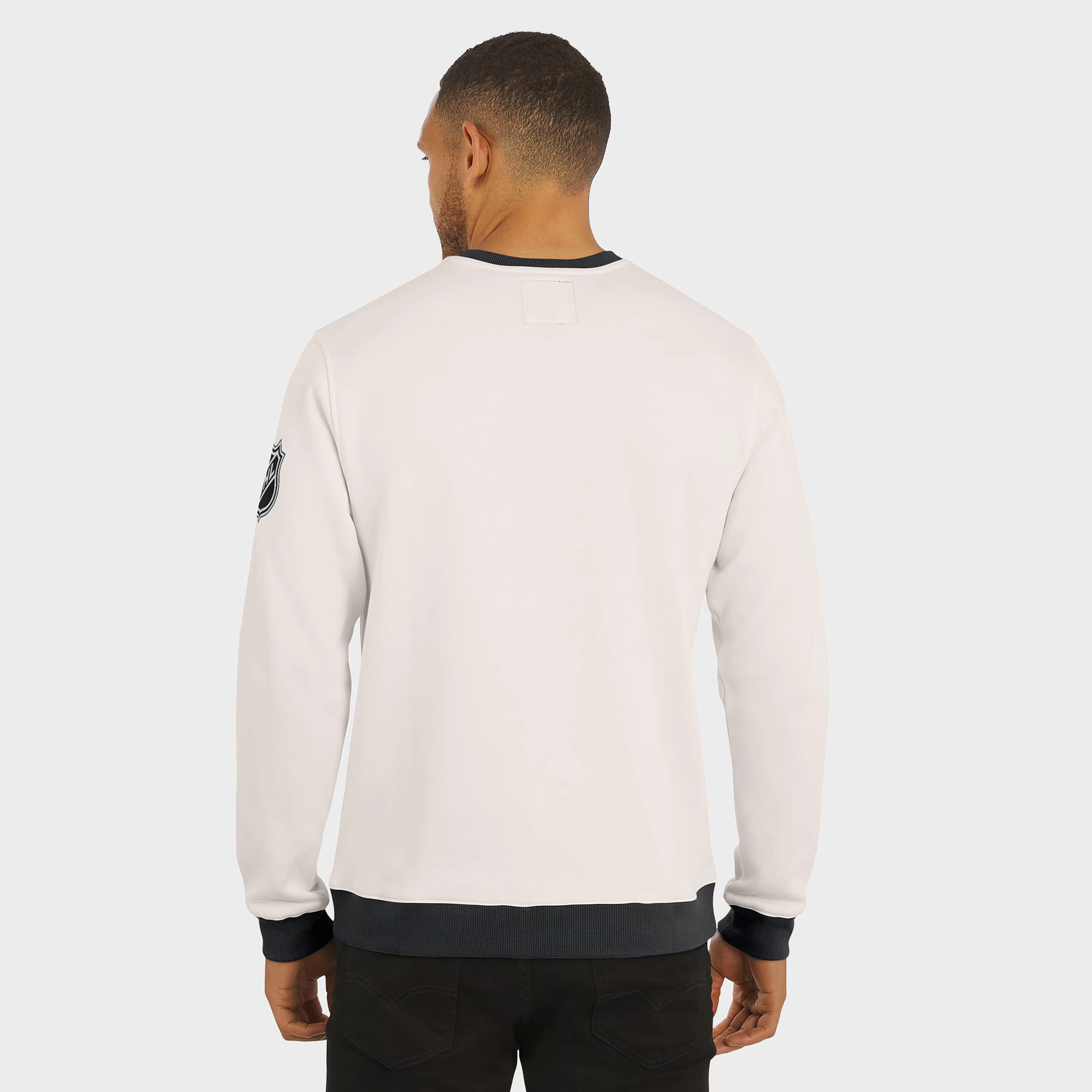 Men's NHL-Logo Darius Rucker Collection by Fanatics Cream Colorblock Pullover Sweatshirt 5 Men's NHL-Logo Darius Rucker Collection by Fanatics Cream Colorblock Pullover Sweatshirt